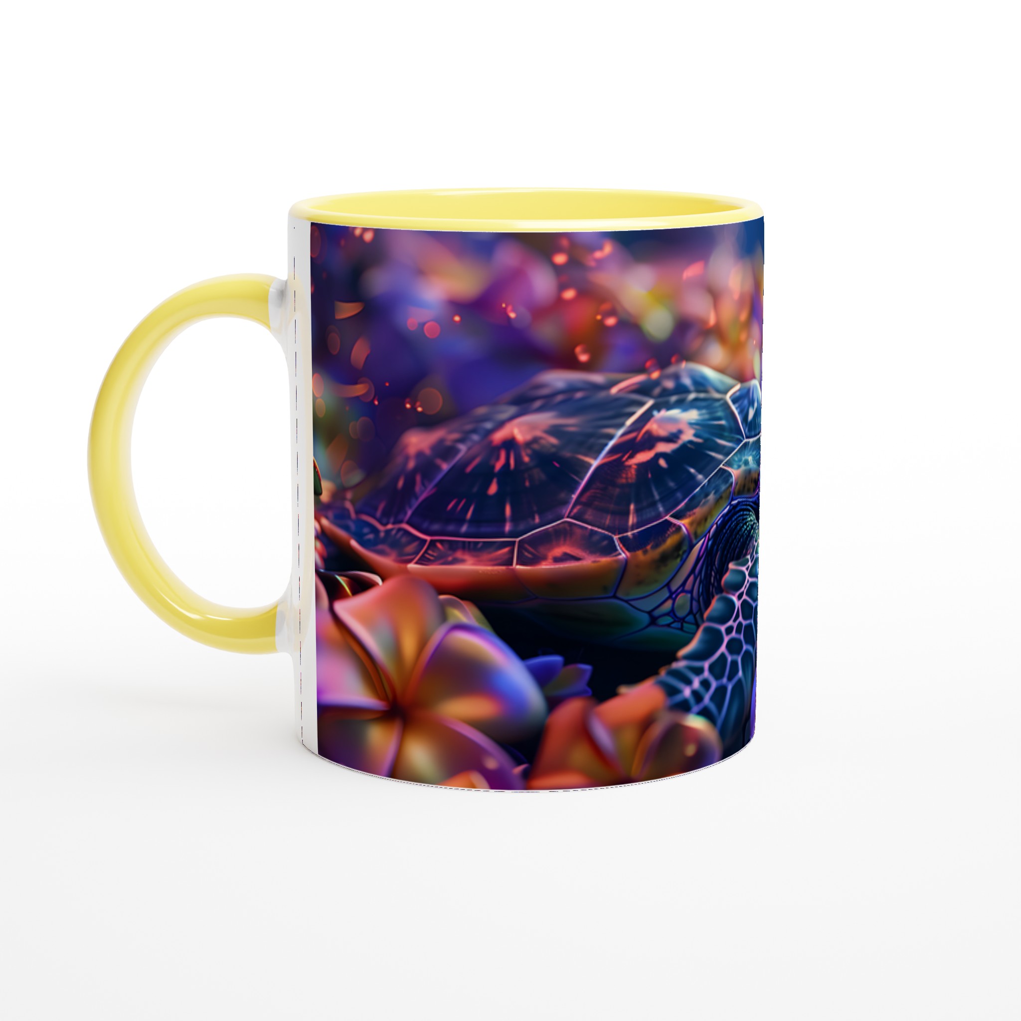 Neon Havssköldpadda 11oz Keramikmugg – Välj din färg för en magisk kaffestund! 3 d29717c0-14fc-462d-a8cc-9711b51cc704