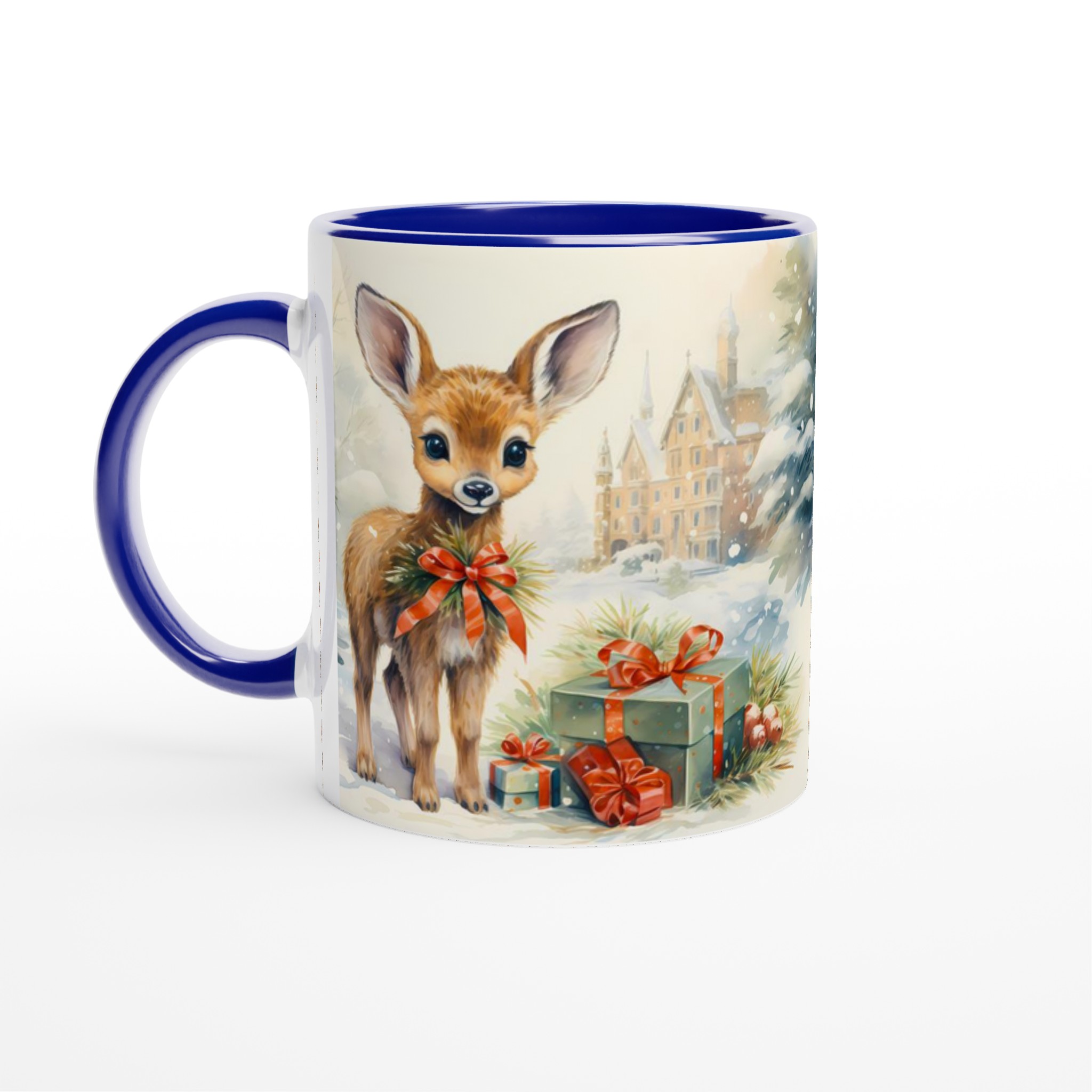 Söt Vinterrådjur Mugg - 11oz Keramisk Mugg för Julstämning och Varje Dag 2 d2aec3d2-429e-4ff4-871c-d22f3d7aff7d