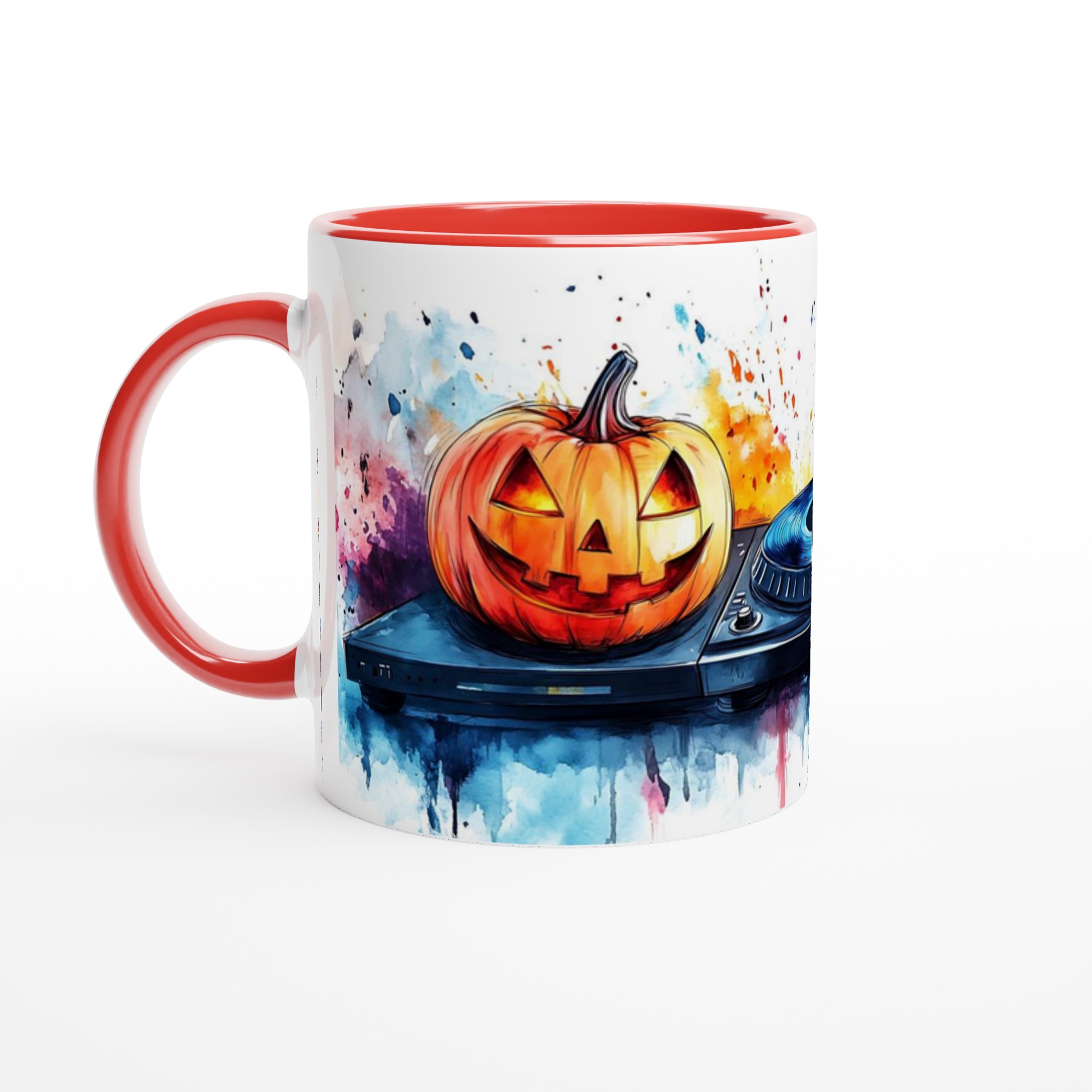Spooky Beats: Halloween DJ Pumpkins 11oz Keramisk Mugg – Välj bland 7 Färgstarka Nyanser 5 d2bd4774-2f24-4e7f-8049-41ae0ad0cd1b