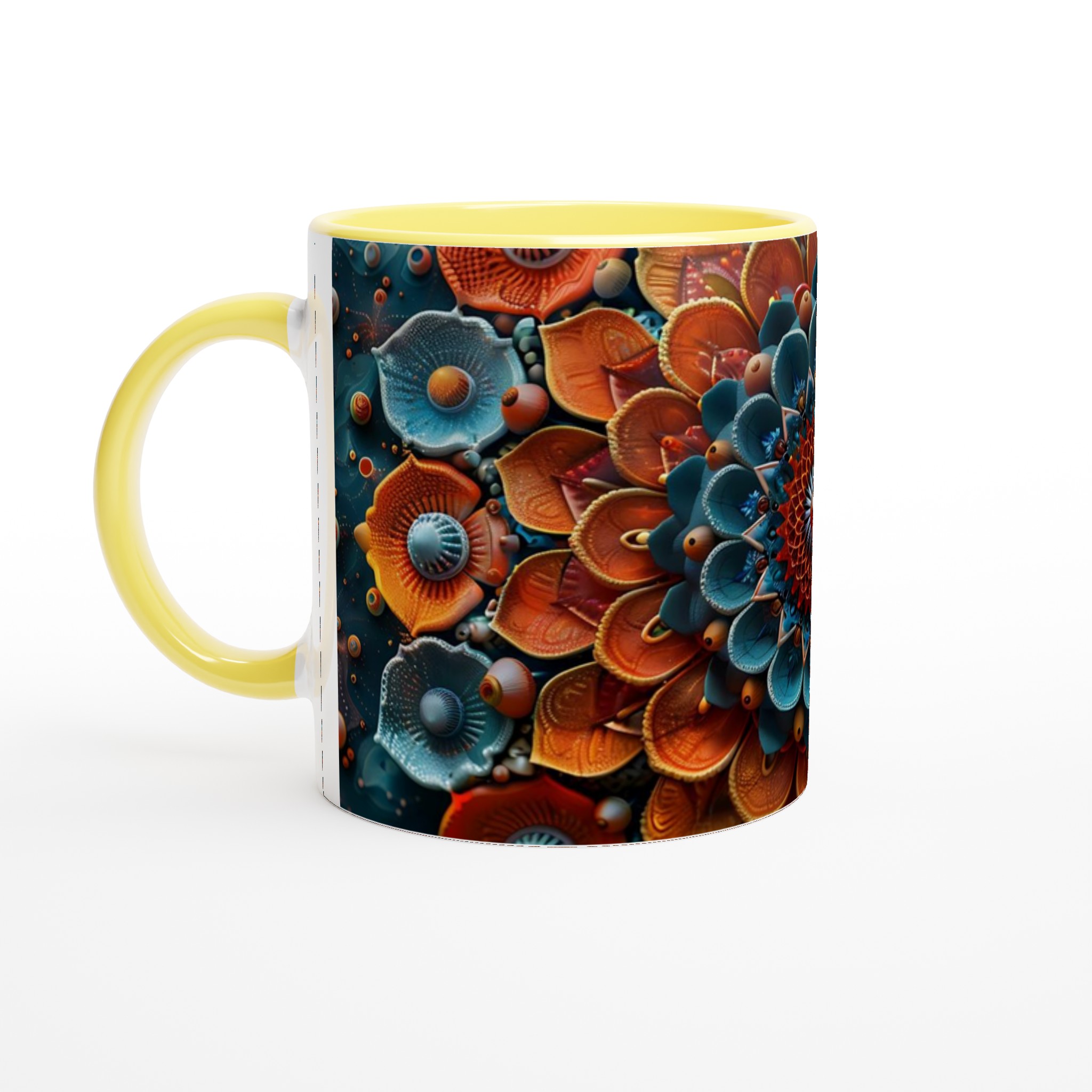 Mångfärgad Mandala Keramikmugg - 11oz Premium Kaffekopp i ditt val av sju livfulla färger 3 d2e73e15-bdac-4a6d-97bf-18730ddc8fca