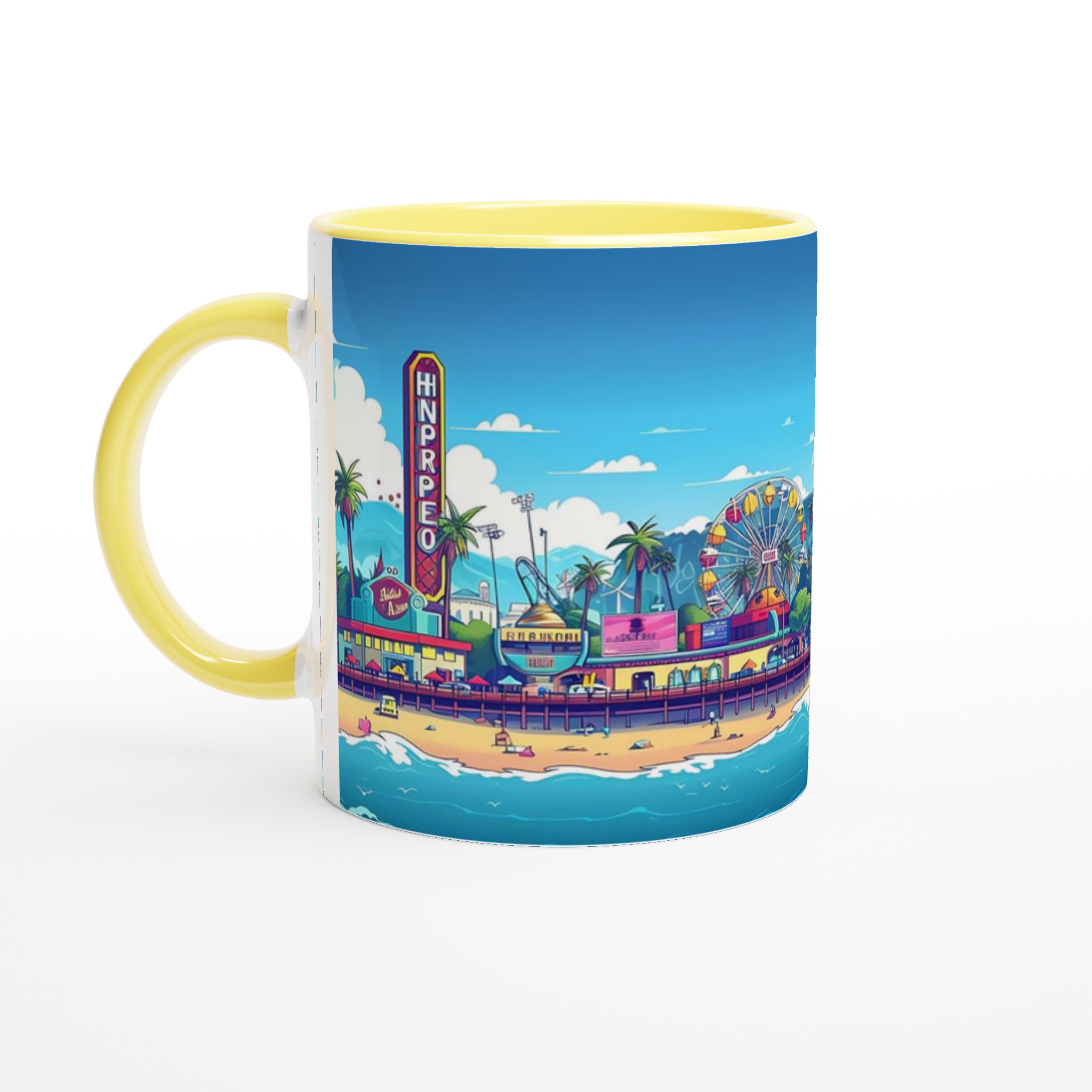 Kuststadens Charm – Färgstark Keramisk Mugg för Kaffe, Te och Soliga Drömmar, Välj din färg! 3 d2f0cef4-c41b-4329-a5f9-9cc71b36b975