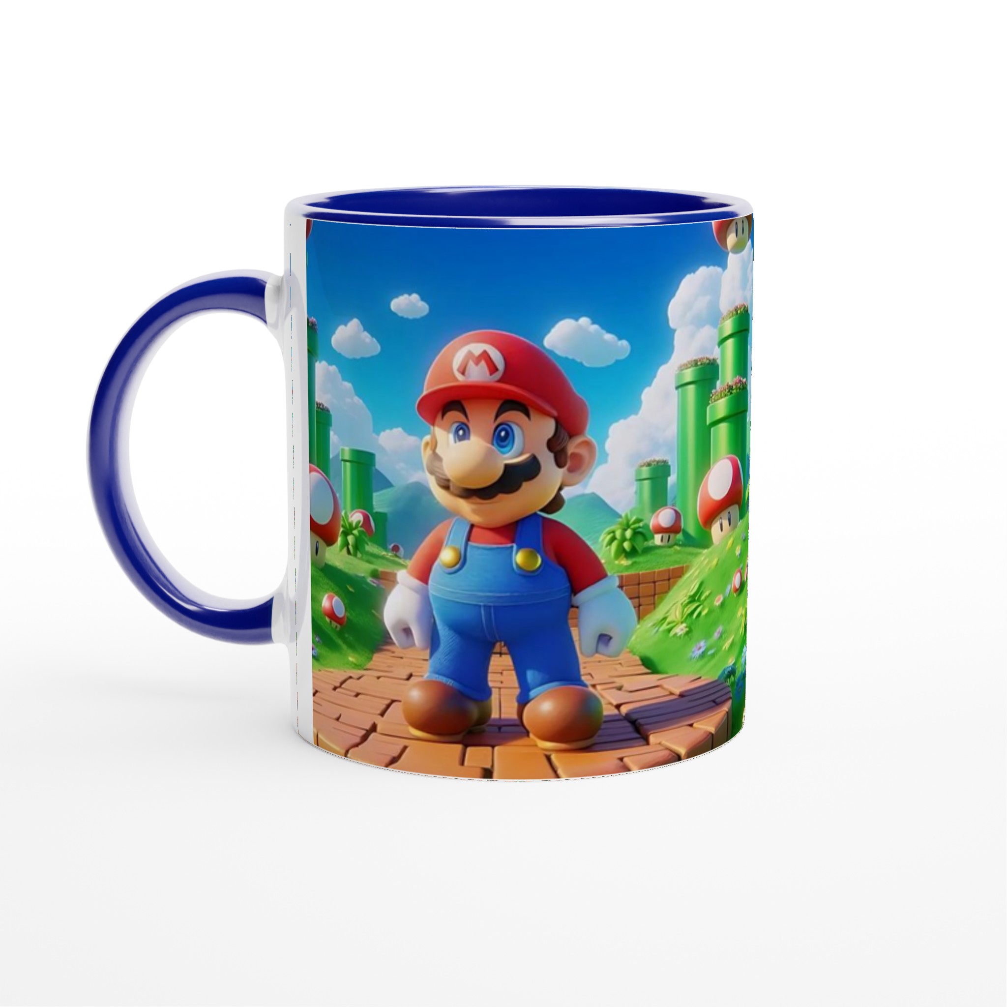 Vit 11oz keramisk mugg med färgstarkt och lekfullt spelmotiv i sju glada färger 2 d2f36797-80aa-4c51-a79f-e4f59a93d4a9