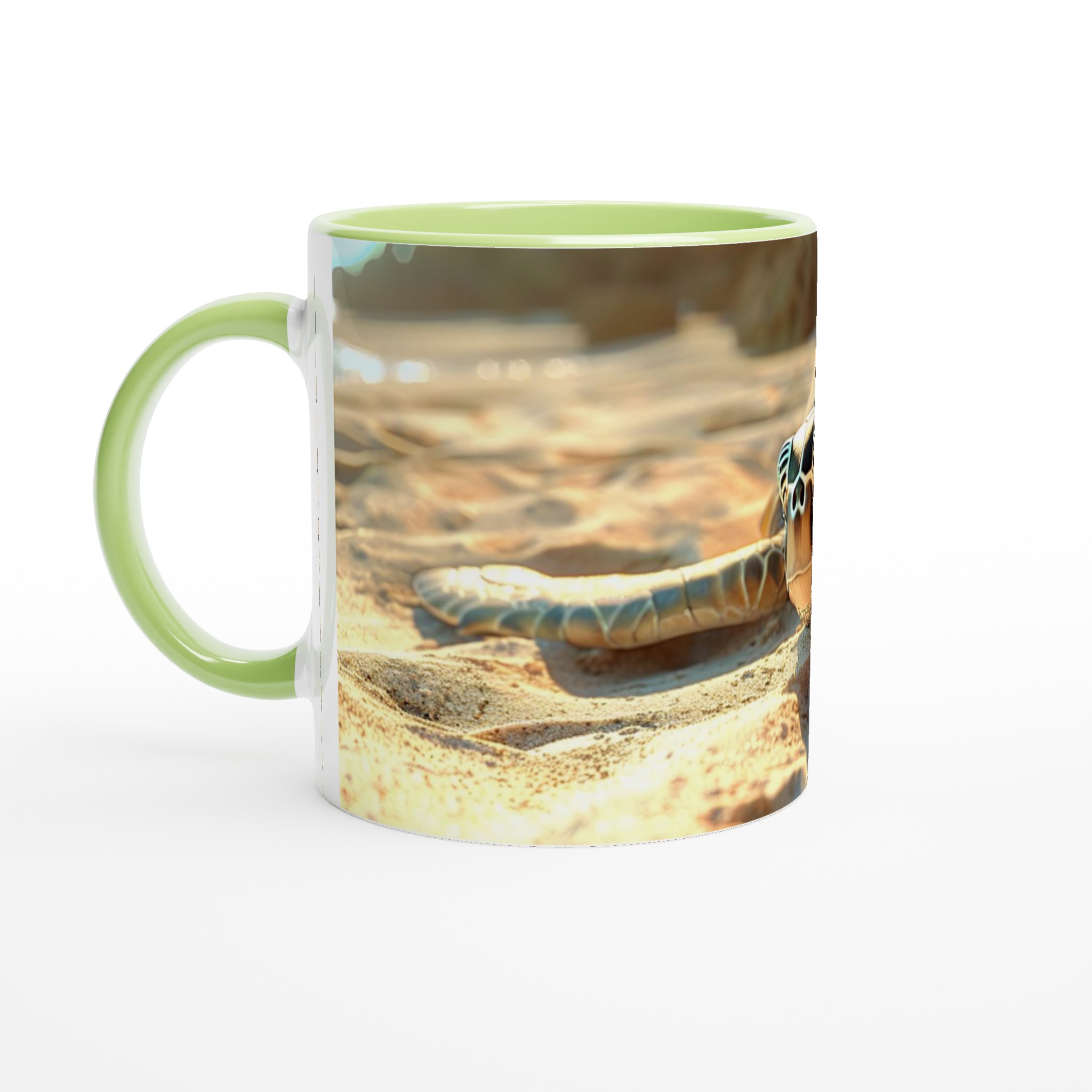 Havssköldpadda Strandmugg - 11oz Keramikmugg i ditt val av färg 7 d2fc3b0d-e78c-417a-b1a7-692a4780aaa9