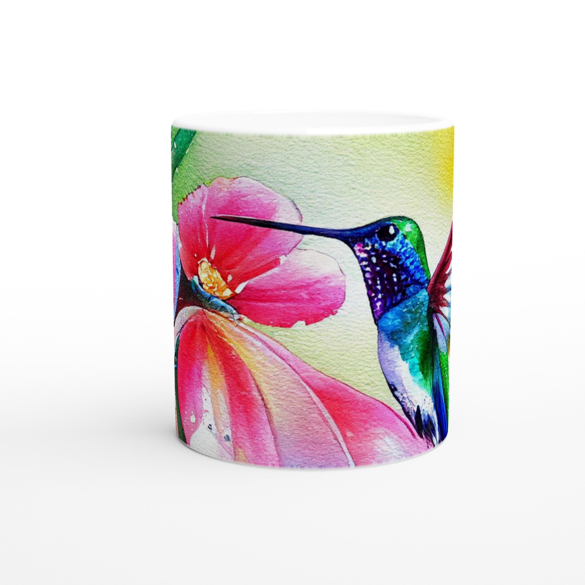 Vibrant Hummingbird Ceramic Mug – 11oz of Artistic Elegance in Your Choice of Colors 8 d33537c4-e015-46e6-b4a7-4673c1b855d0