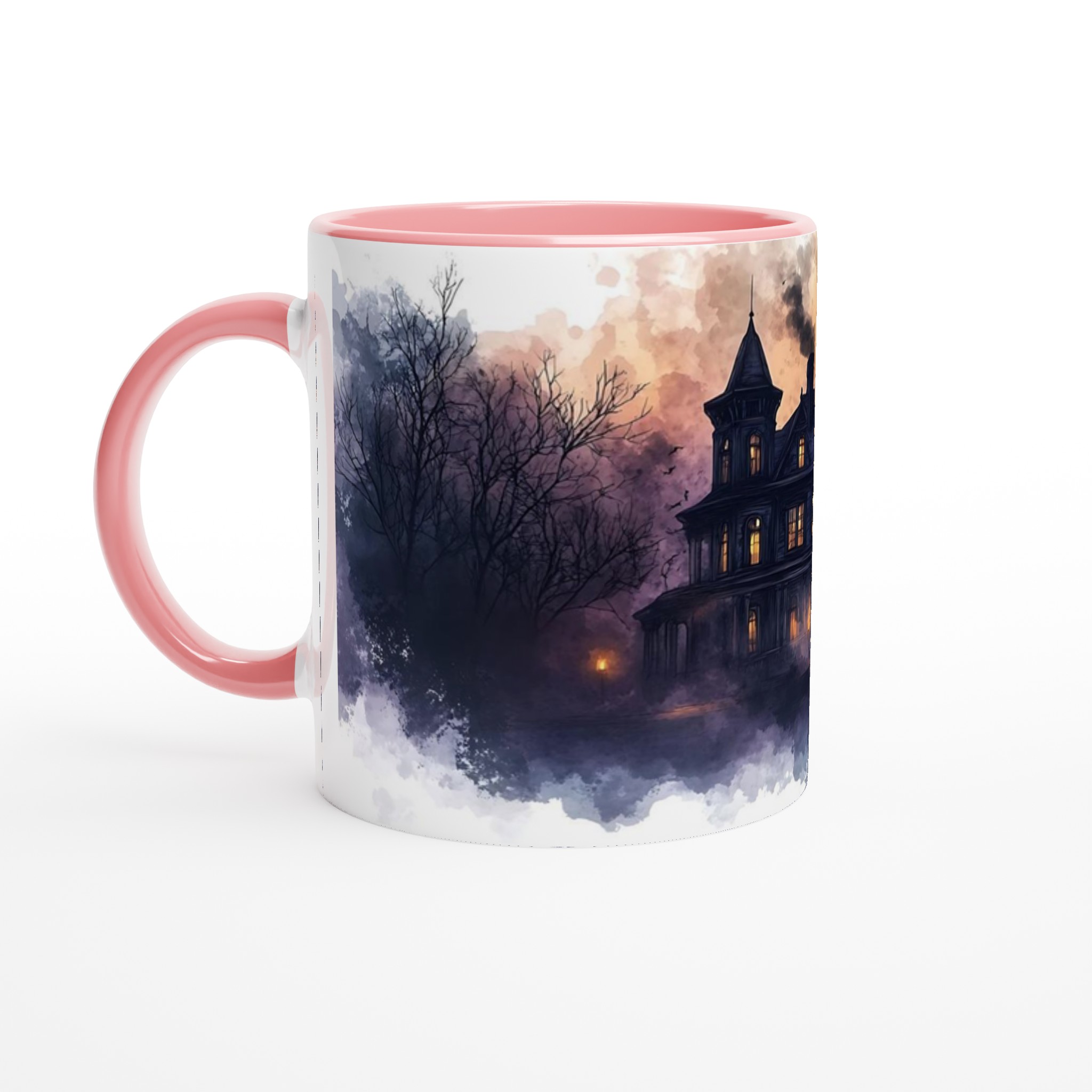 Mystisk Gotisk Herrgård Mugg – Spöklik Design i Vattenfärg, Perfekt för Halloween & Skräckfans i Flera Färger 6 d35a4793-6b91-46e3-86c5-badf06be76f3