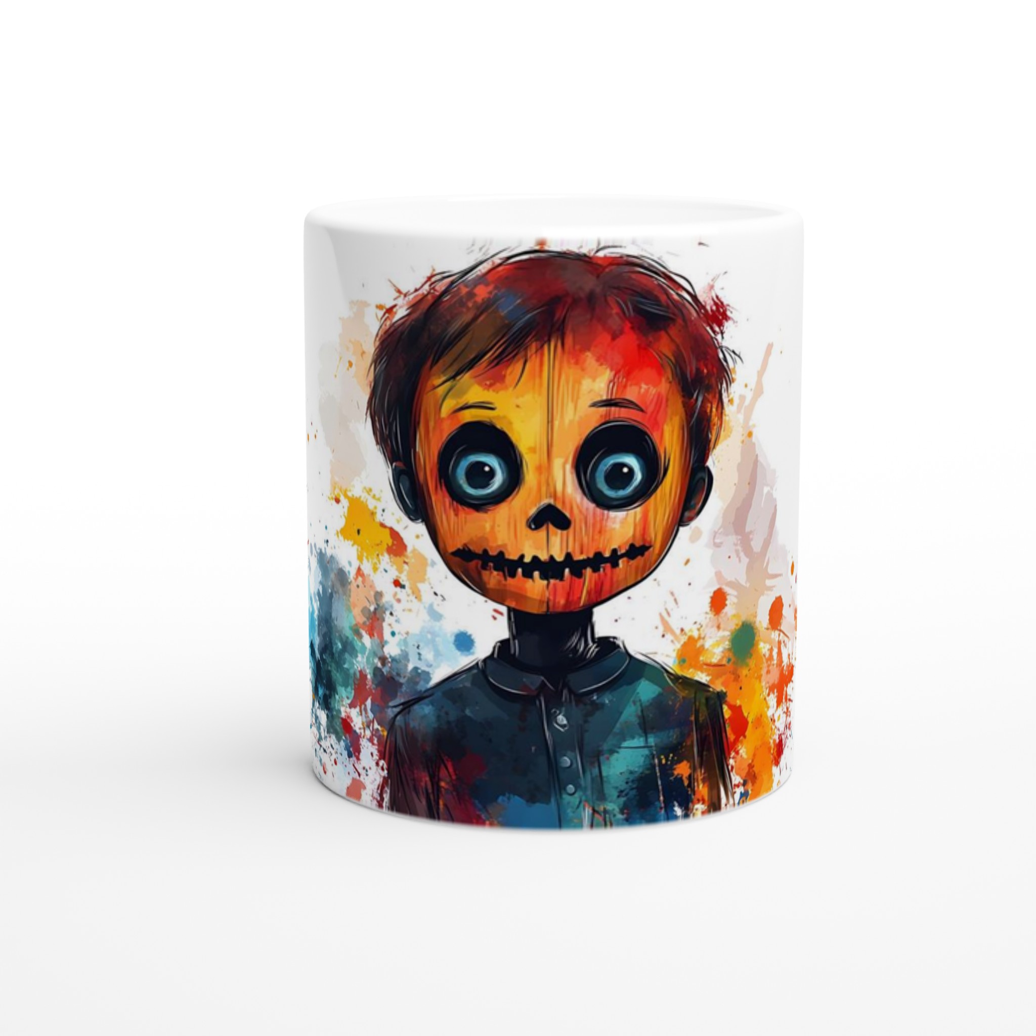 Unik Akvarell Skräckfigur Keramisk Mugg - Färgglad Skräck Konst för Kaffeälskare, Välj Din Färg! 8 d36d7086-5612-4900-ba8b-1976fafc0eba