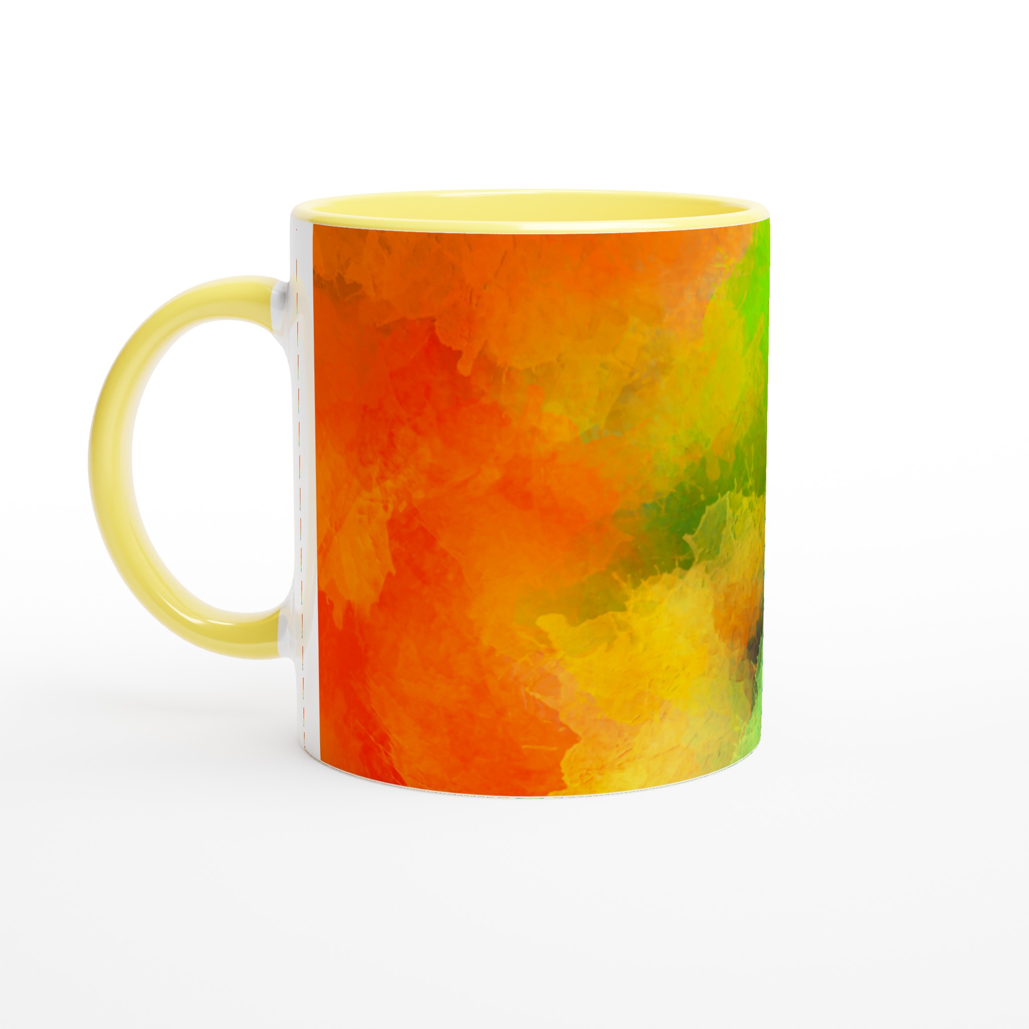 Vit 11oz keramisk mugg med färgstark, abstrakt konst – välj mellan sju livfulla keramikfärger 3 d3717f76-435d-4ce2-95d3-1e632cc60b20