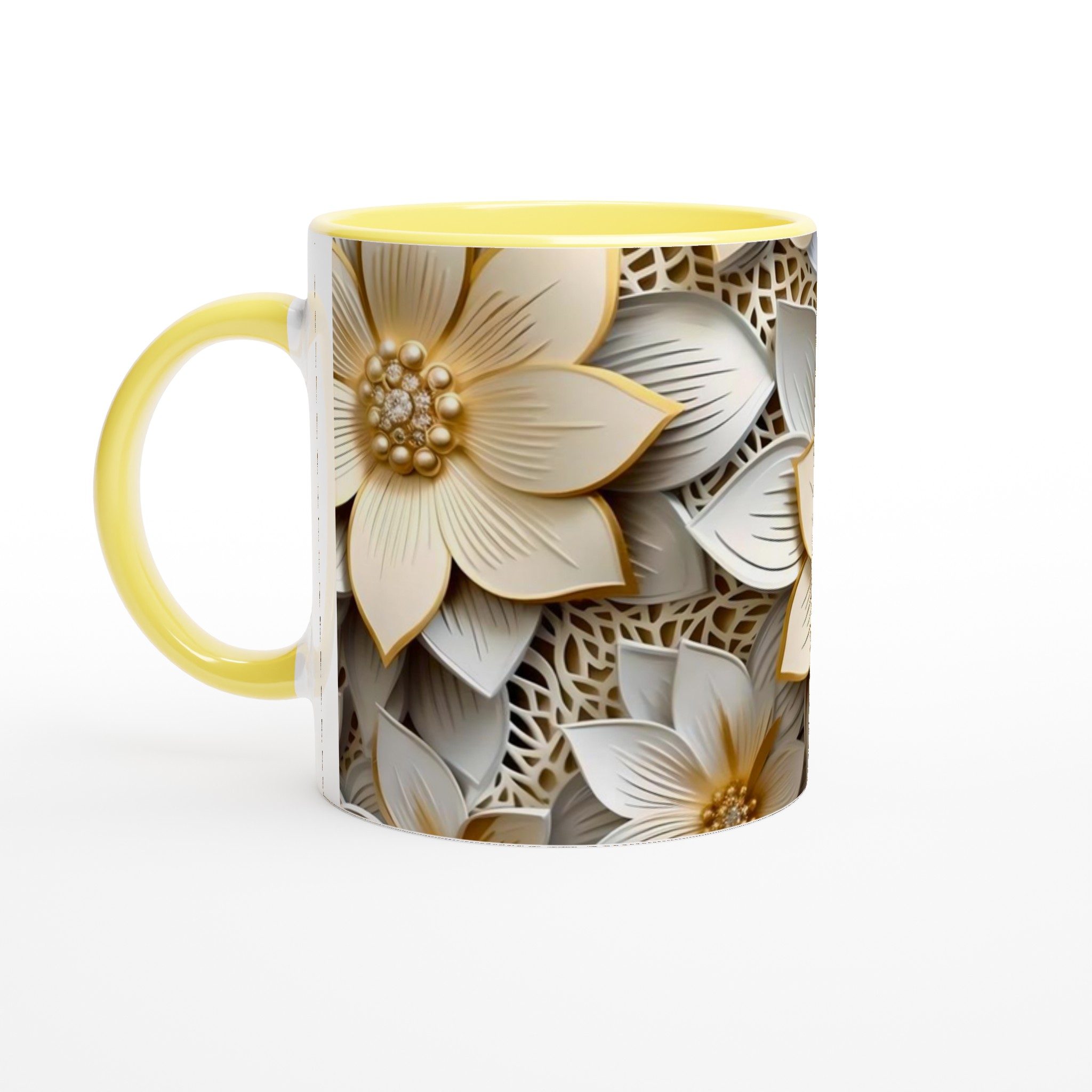 Elegant Vit 11oz Keramisk Mugg med Guldaccent – Välj Din Favoritfärg 3 d3bbedf1-1778-4f79-b74c-2bd52afb5fba