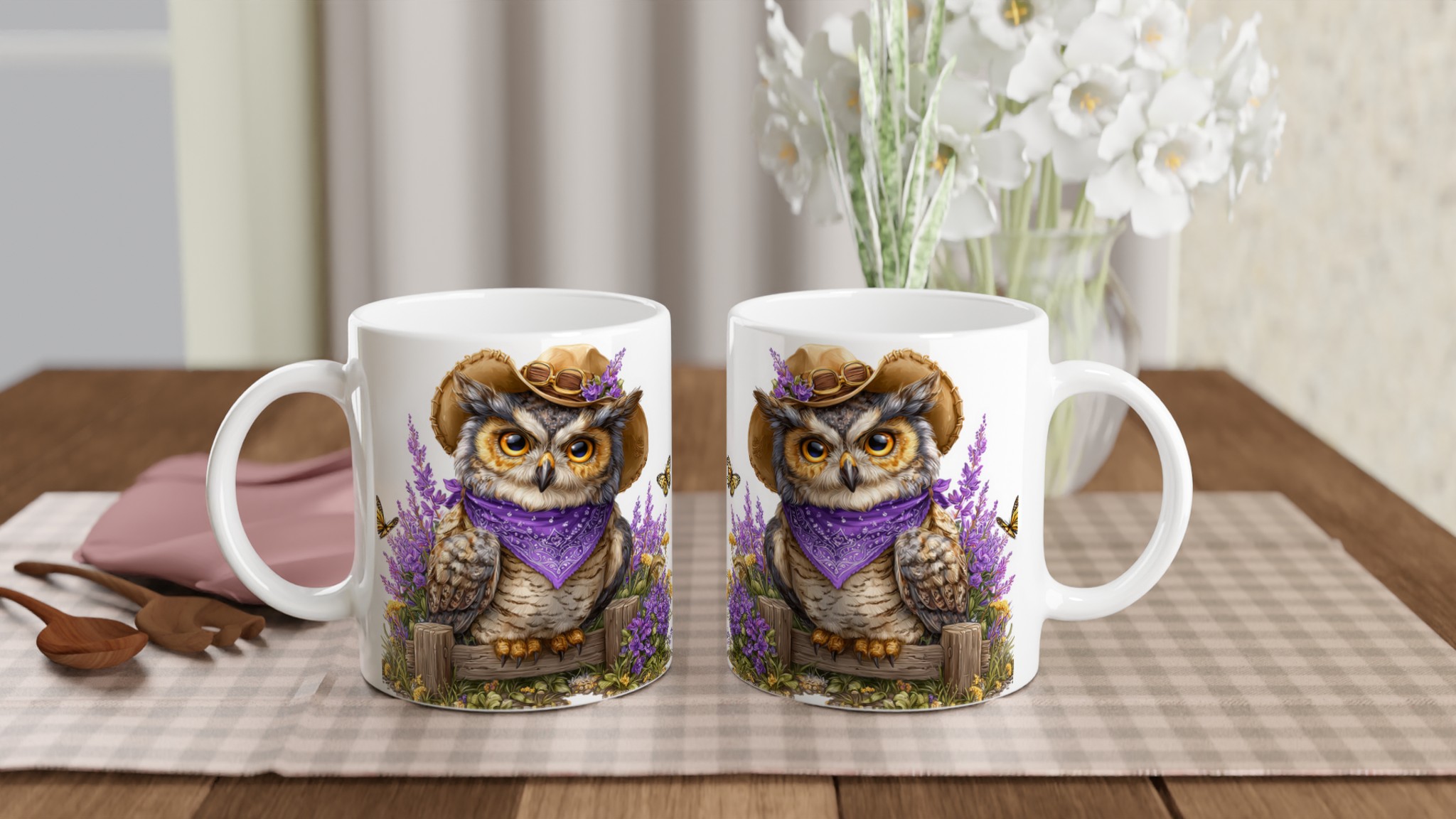 Charming Owl Ceramic Mug – 11oz Premium Mug in Your Choice of Seven Colors 10 d3ca39c3-6308-45aa-8485-b8c3cacdac7b