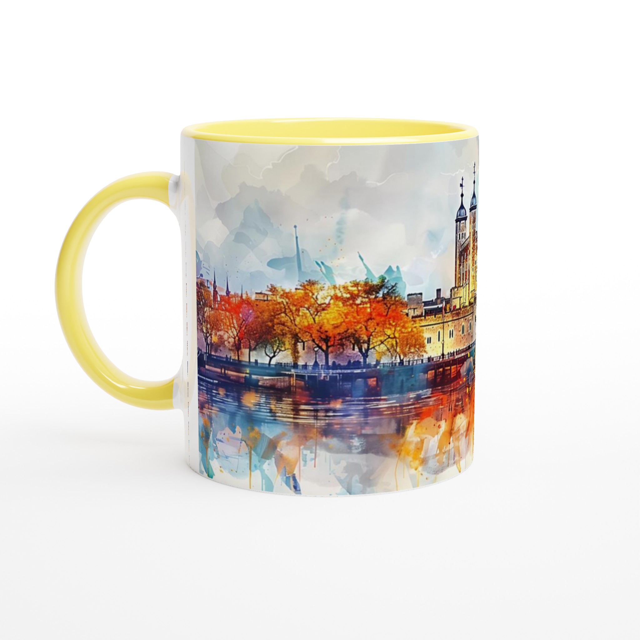 London Tower Akvarellmugg – Konstnärlig Charm i Din Hand, Välj Bland Flera Färger 3 d403b122-b6e2-4ee1-b7df-7045f48383c0