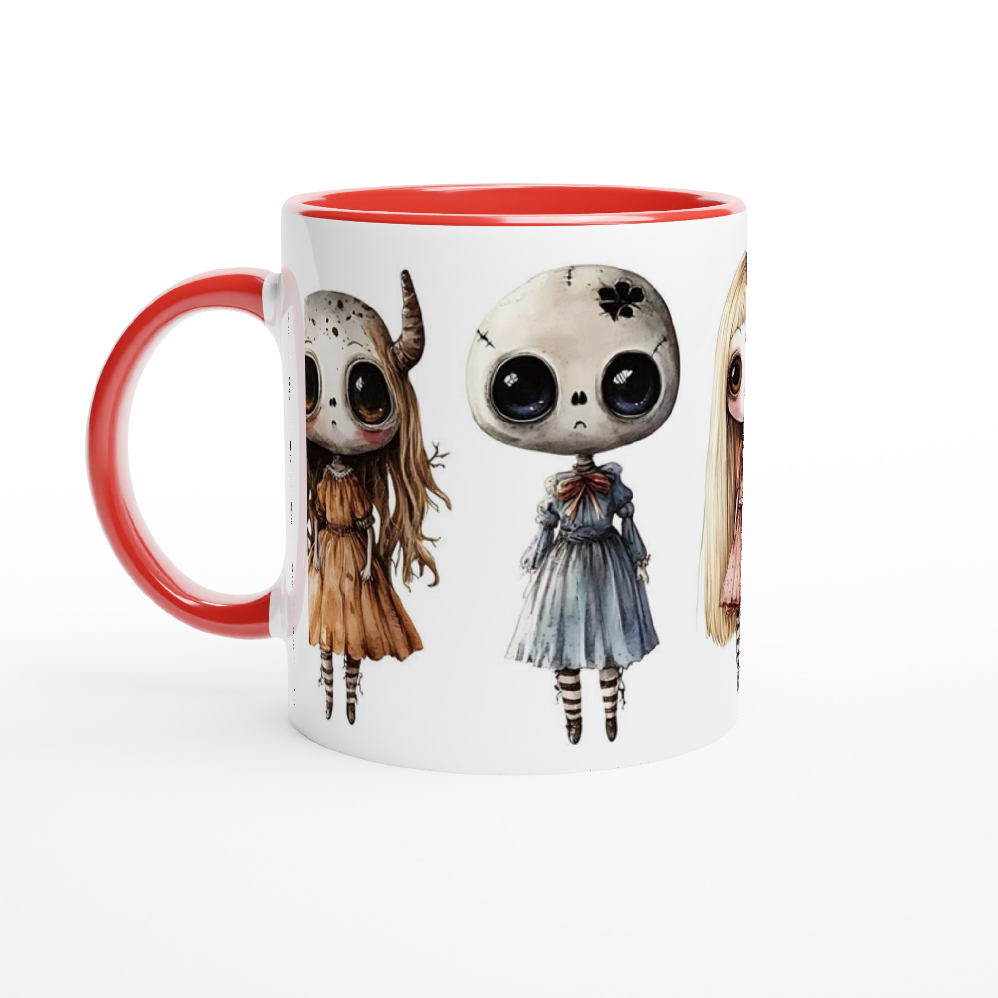 Udda Vänner Keramikmugg - Gotisk Chibi Stil med Stora Ögon. Välj din färg! 5 d4053ccb-5d2e-4f4f-98d8-eca57becd0cd