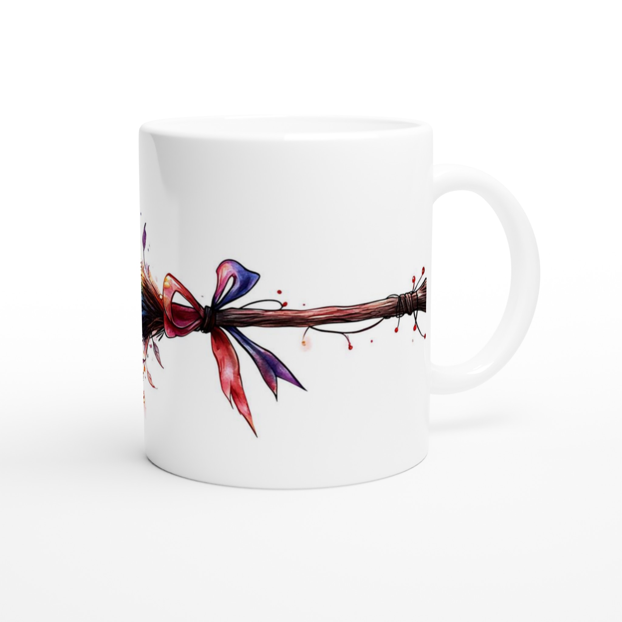 Magisk Häxkvast Mugg - 11oz Keramikmugg med Akvarelldesign & Personliga Färgval 9 d43eda80-831d-468f-9da3-cca35d5af0e8