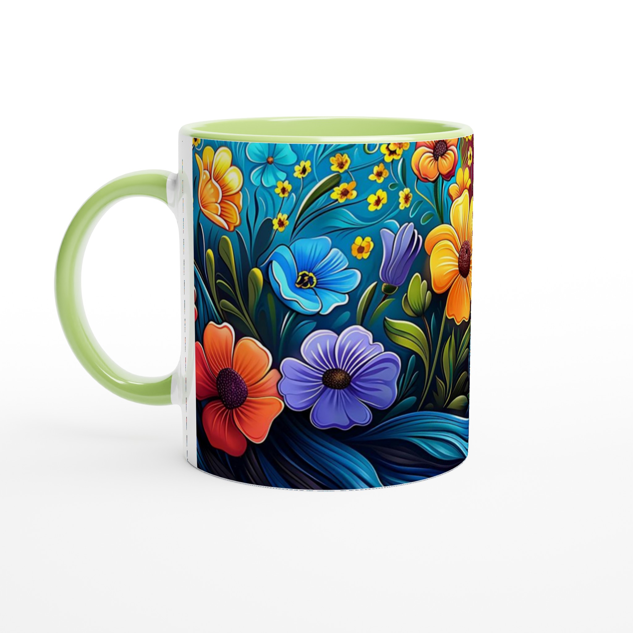 Blomstrande Keramisk Mugg 11oz – Välj bland 7 Livfulla Färger för Din Perfekta Kaffestund 7 d451b74c-9036-4d5c-89b5-224104d8fc0f