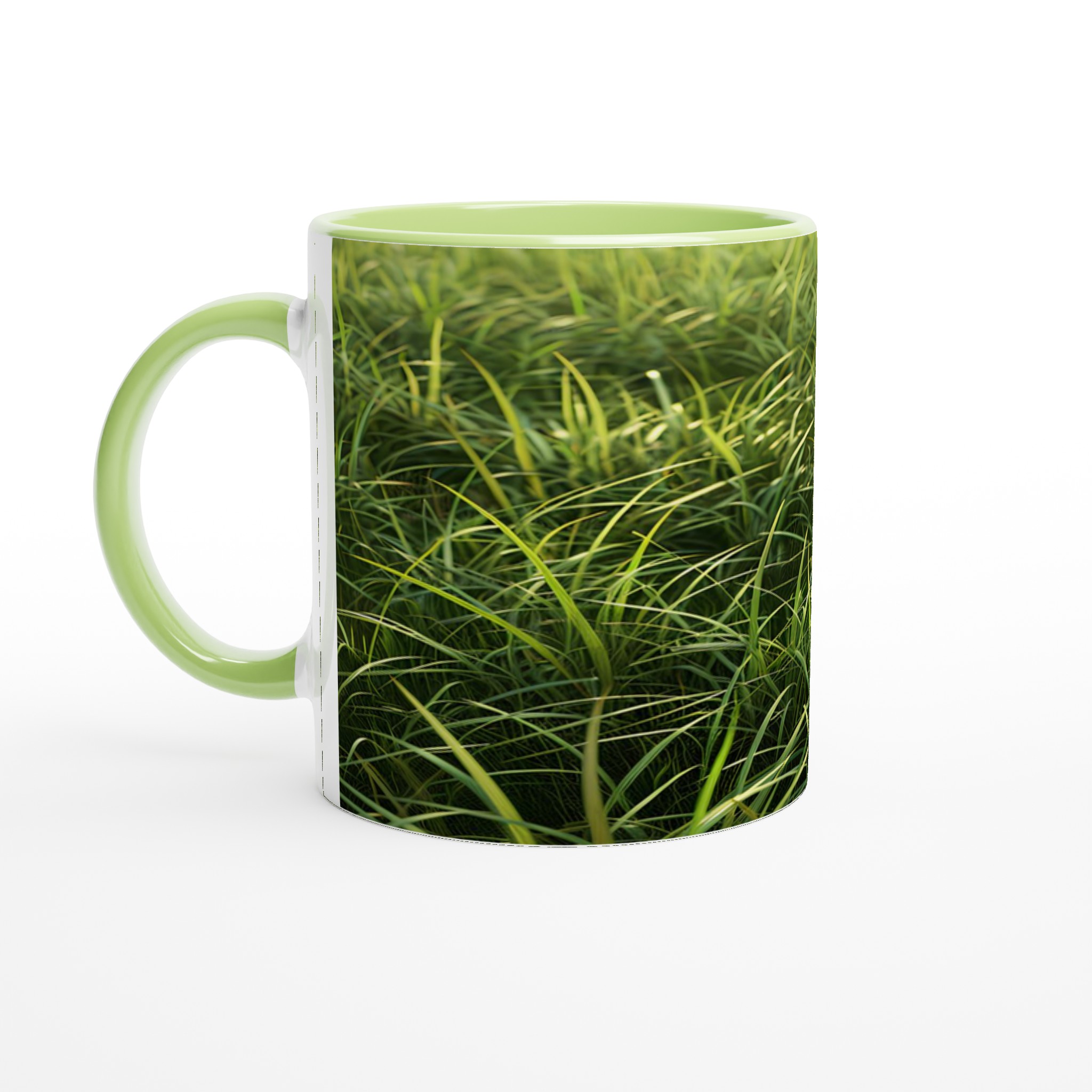 Grönskande Gräsmotiv Mugg – 11oz Keramikmugg för en Naturinspirerad Kaffestund i Din Valfria Färg 7 d4631ed8-c5d7-4b8e-9bfb-7090bf4ebc68
