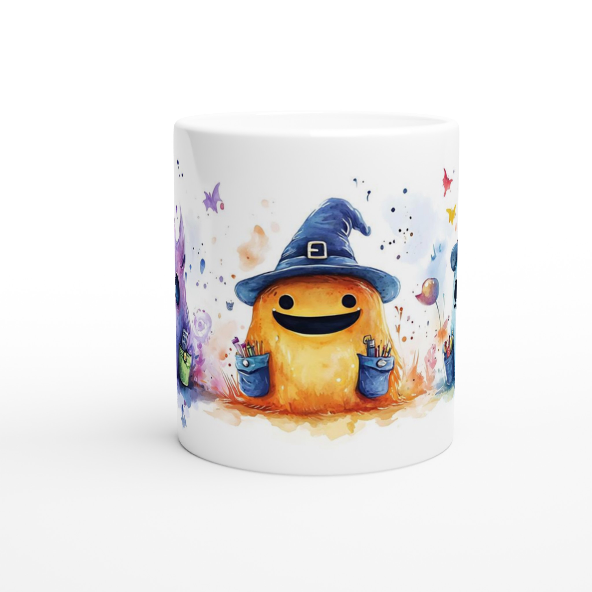 Förtrollande Söta Monster Mugg – Vit 11oz Keramisk Mugg för Kreativa Själar 8 d48787d5-d816-4efd-9ee1-48605b3c3d0e