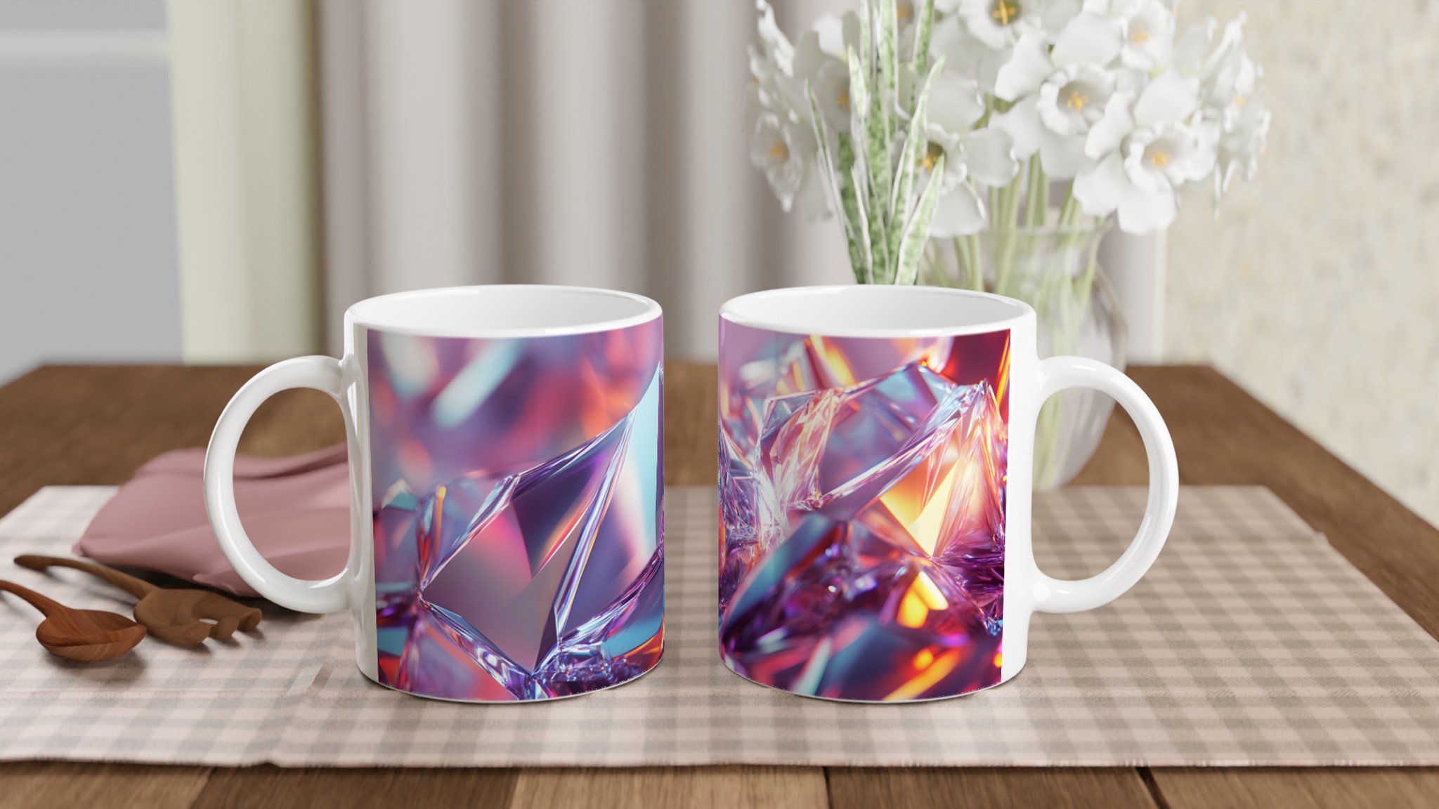 Glittrande Kristallmugg – 11oz Keramikmugg i en Regnbåge av Färger 11 d4b20e45-24de-41dc-bd70-f662a68a5ebd