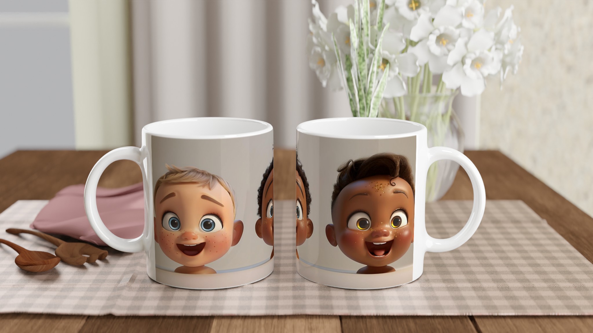 Lekfulla Barnansikten Keramikmugg – Perfekt Present för Alla Barnasinne! 10 d4b6dafd-0879-4e5b-a2cb-727e20e3769b