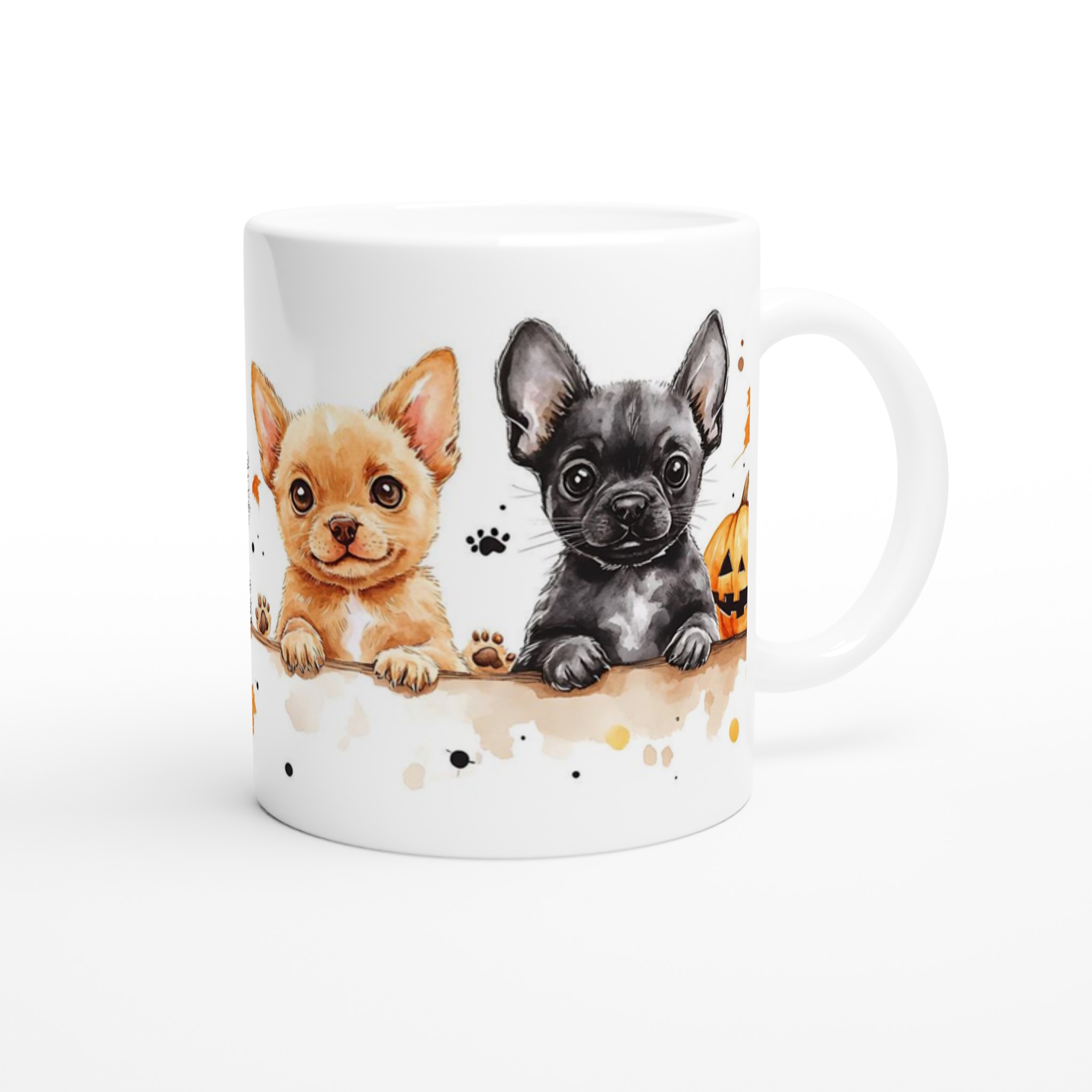 Charmiga Chihuahua-valpar Halloween Mugg – 11 oz keramik i flera färger 9 d4fc35fb-6738-4f15-baee-4ebc7044ade8