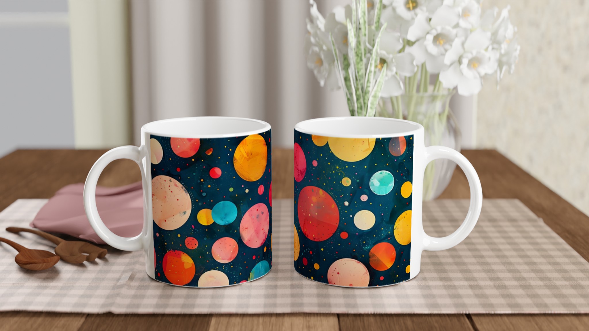 Kosmisk Färgexplosion Mugg – 11oz Keramisk Kaffekopp i sju livfulla nyanser 10 d5657e0b-0f25-4446-bf13-c015f0f7f080