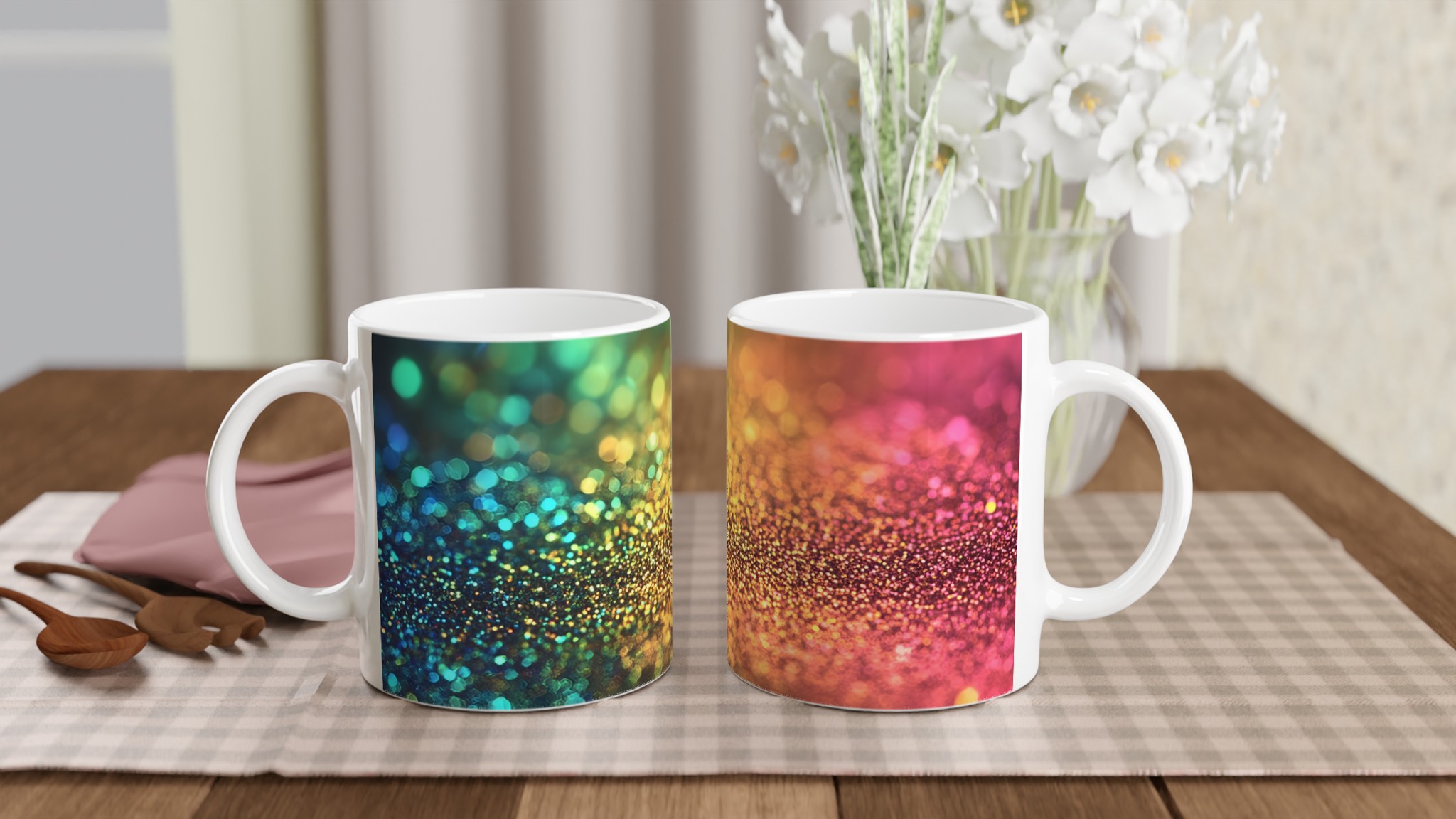 Glittrande Keramikmugg i 11oz – Strålande Färgval för Din Favoritdryck 11 d56d9564-e799-4808-b219-fb2f12582b59
