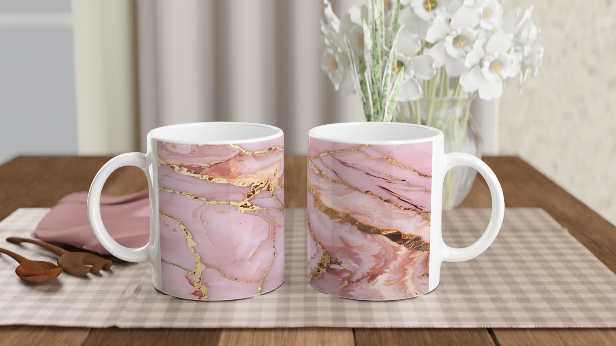 Marmorerad Keramikmugg 11oz – Guldkantad Rosa Elegans i 7 Färger 10 d588dfb9-03b3-4d3c-99d8-20ff84daf392