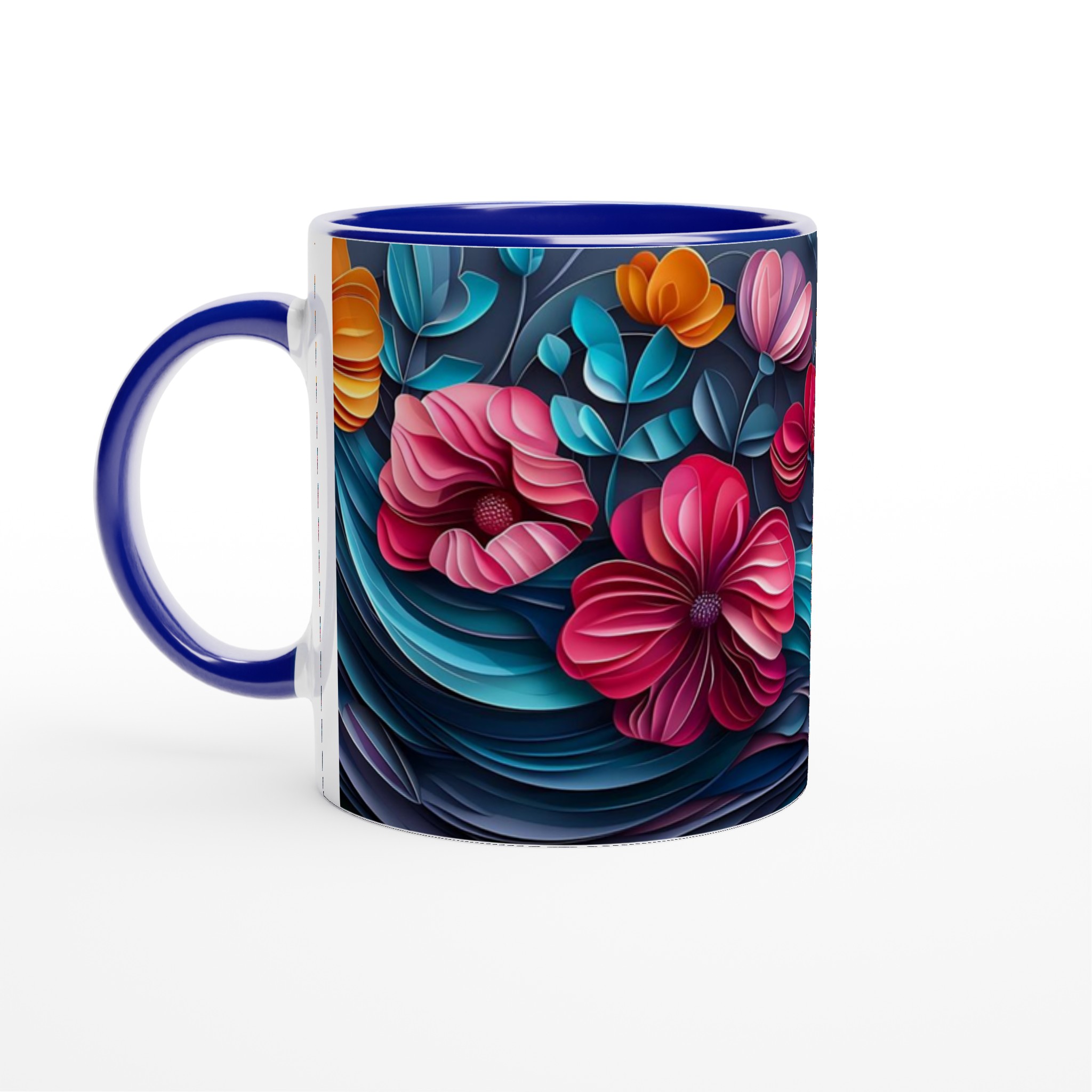Konstfull 11oz Keramisk Mugg: Levande 3D-blommor i Färgstarka Nyanser – Välj Din Favoritfärg! 2 d5b32eaa-a96a-4055-860b-c62f2288e674