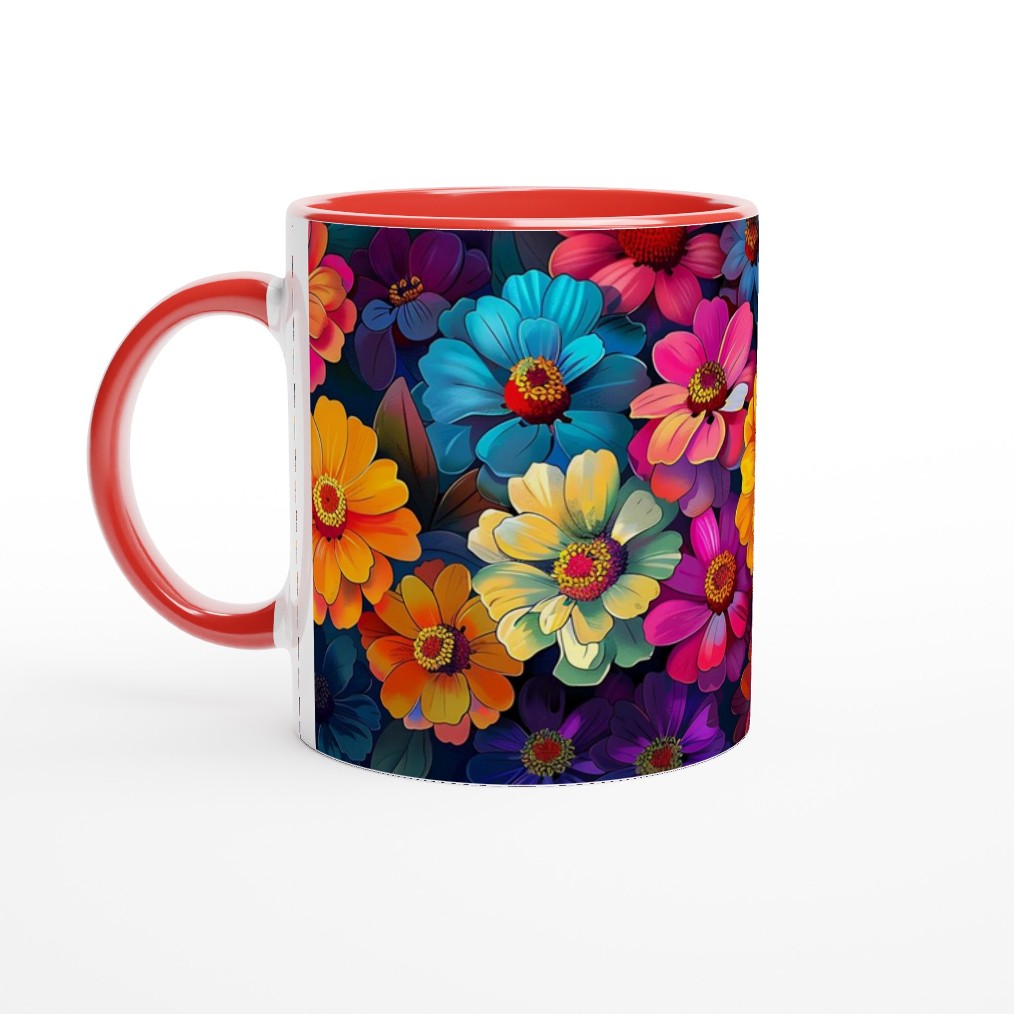 Färgexplosion: 11oz Keramikmugg – Blommig Design i Levande Nyanser för En Pigg Start på Dagen 5 d61bb46d-229c-4826-b8ef-ea9b4187c221