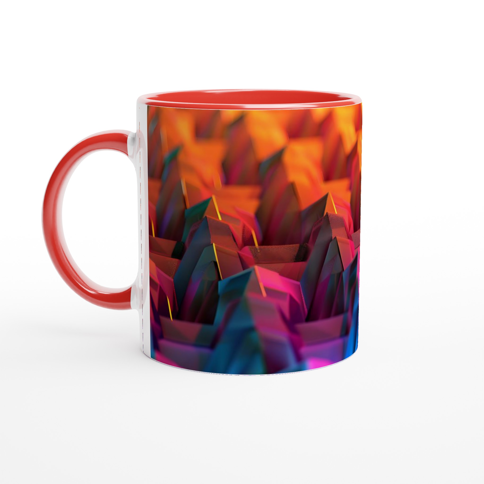 Abstrakt Neonberg Keramisk Mugg – 11 oz Kaffekopp i ditt Val av Sju Livfulla Färger 5 d62f5fc0-62d6-4348-abee-d6a2c85eeab9