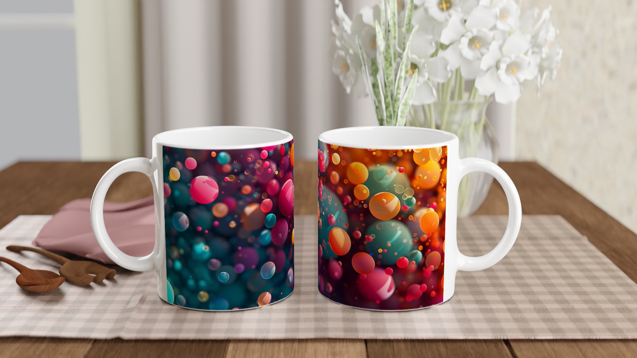 Bubblig Mugg med Klara Färger – 11oz Keramisk Kaffemugg i 7 Livfulla Nyanser 10 d6376cdc-1699-4cb7-80f0-7dfdc0becc07