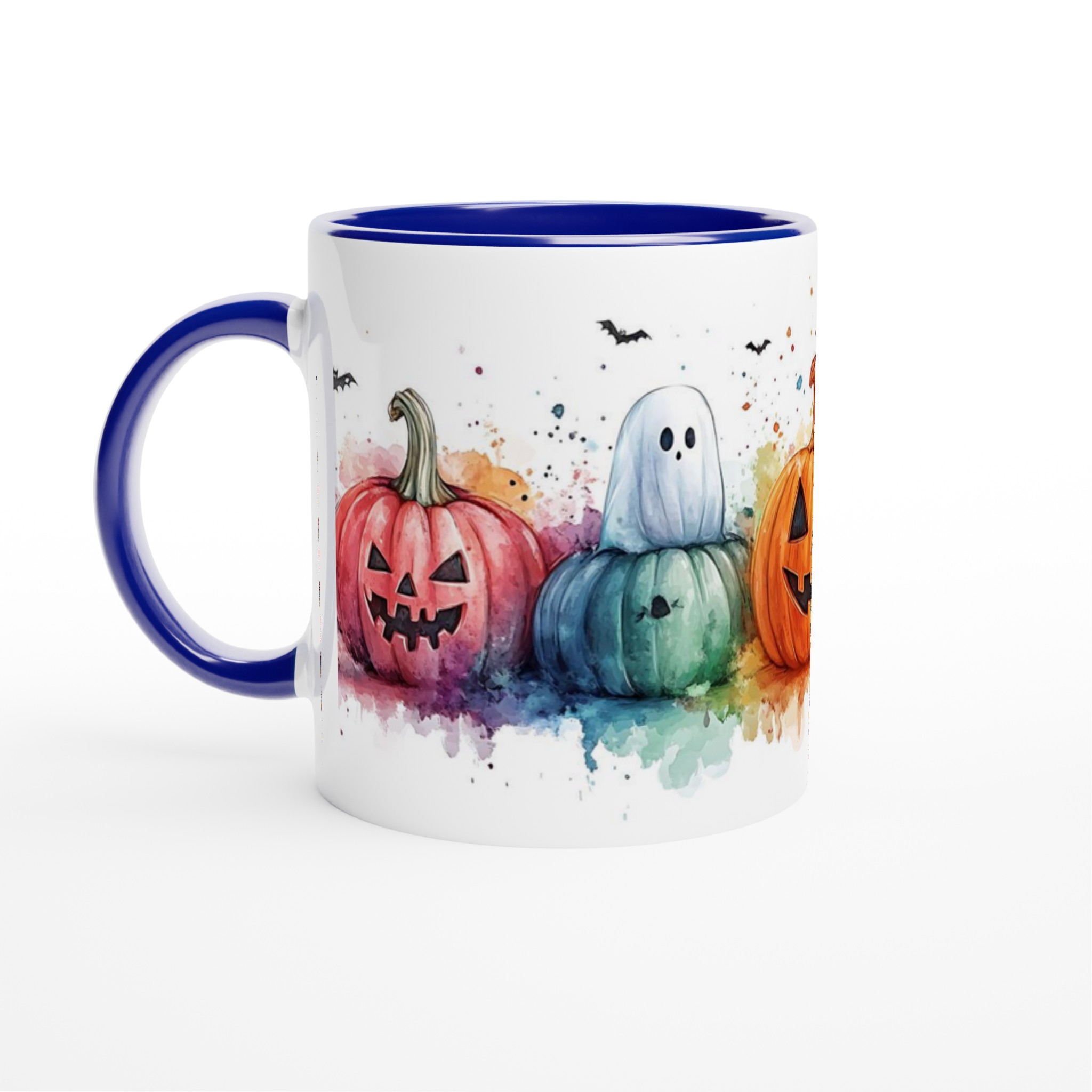 Färgsprakande Halloween Mugg: Bus eller Godis med Spöken & Pumpor i Akvarell – Välj din Färg! 2 d685cd72-bedc-44e8-930d-7f189203e929