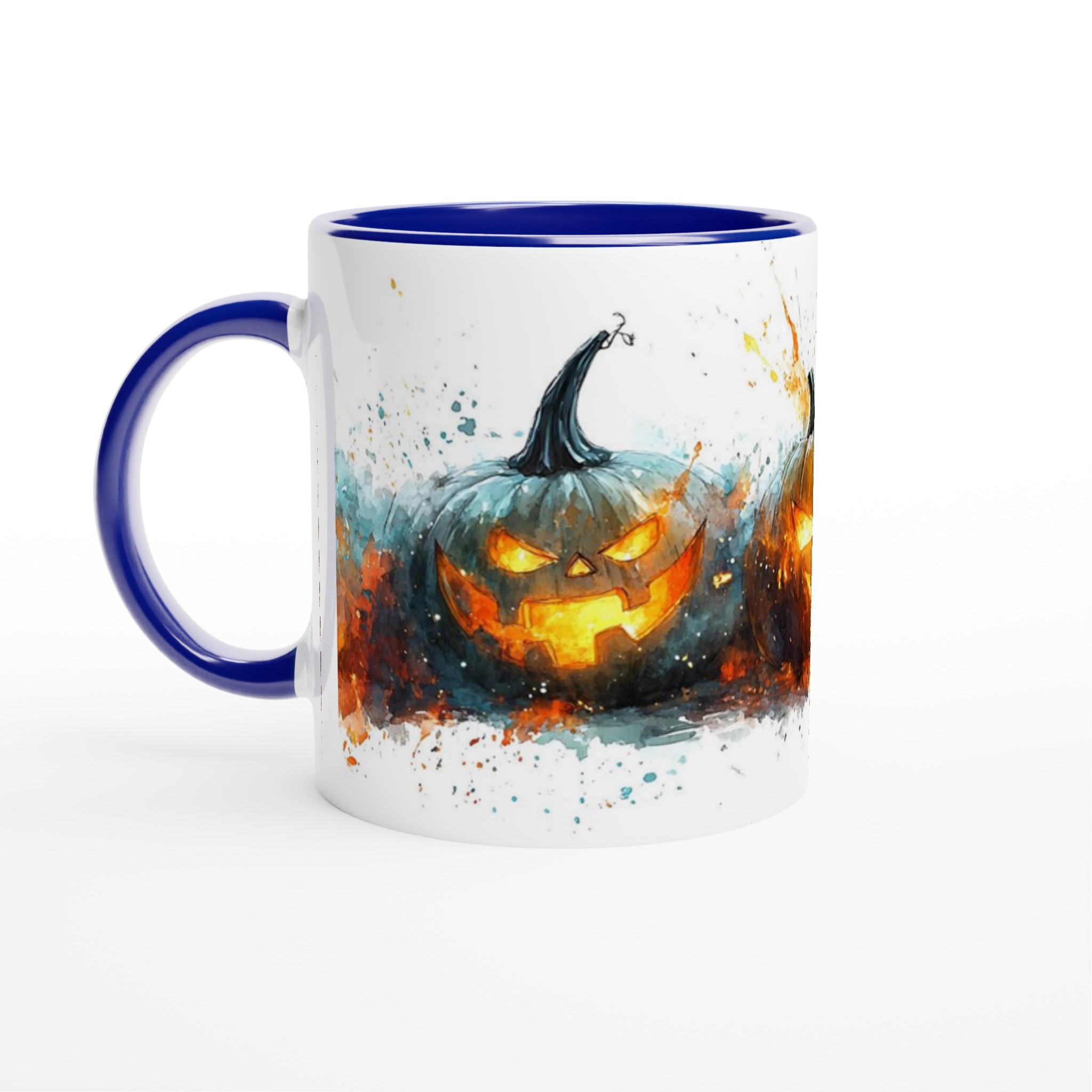 Spooky Watercolor Jack-o'-Lantern Keramikmugg – Perfekt för Halloween! 2 d68967ef-e90d-49f5-8506-9a9665a09356