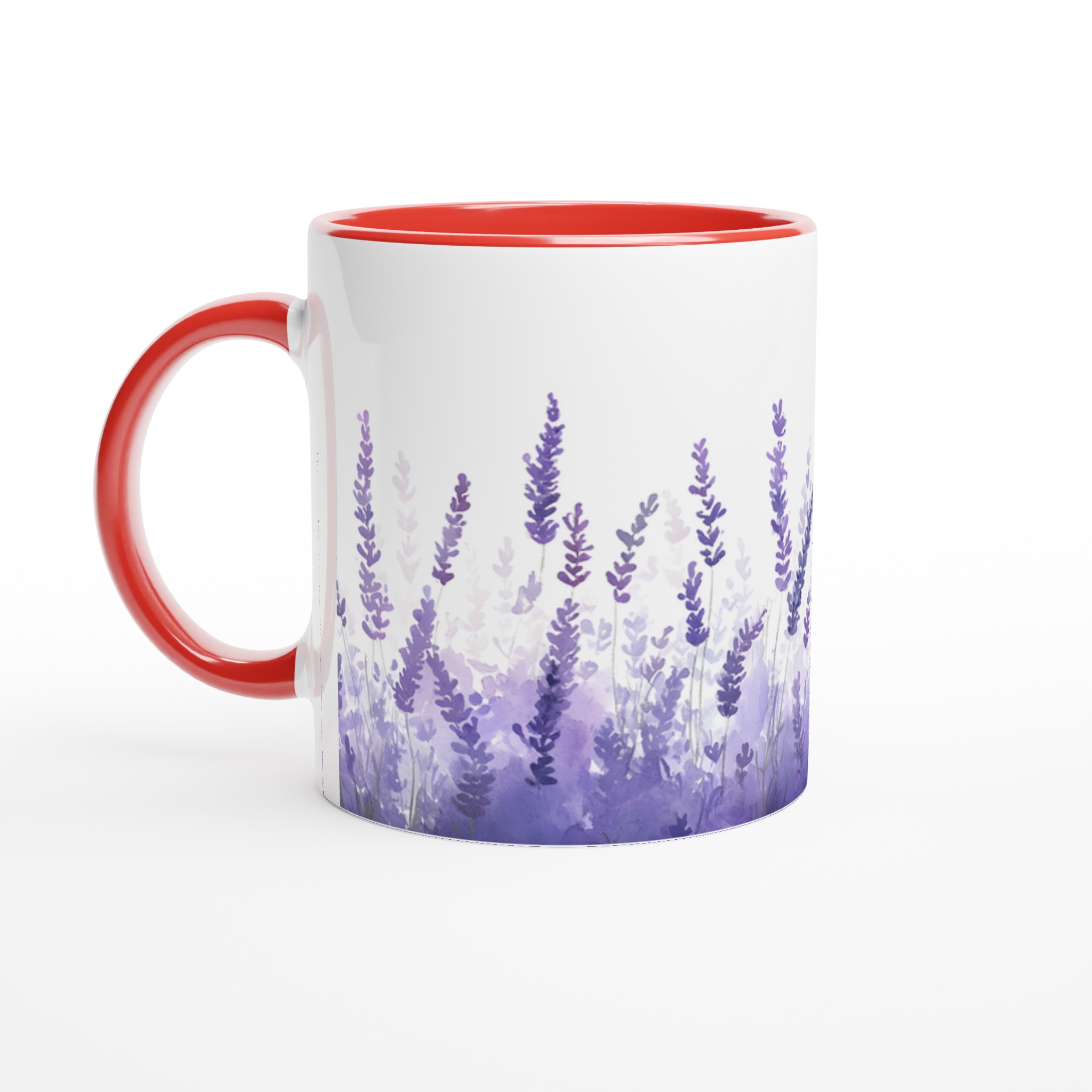 Lavendelfält 11oz Keramikmugg – Akvarell Dröm i Lila Toner 5 d6f32863-a178-46b6-aa38-1724ed4d1f0c