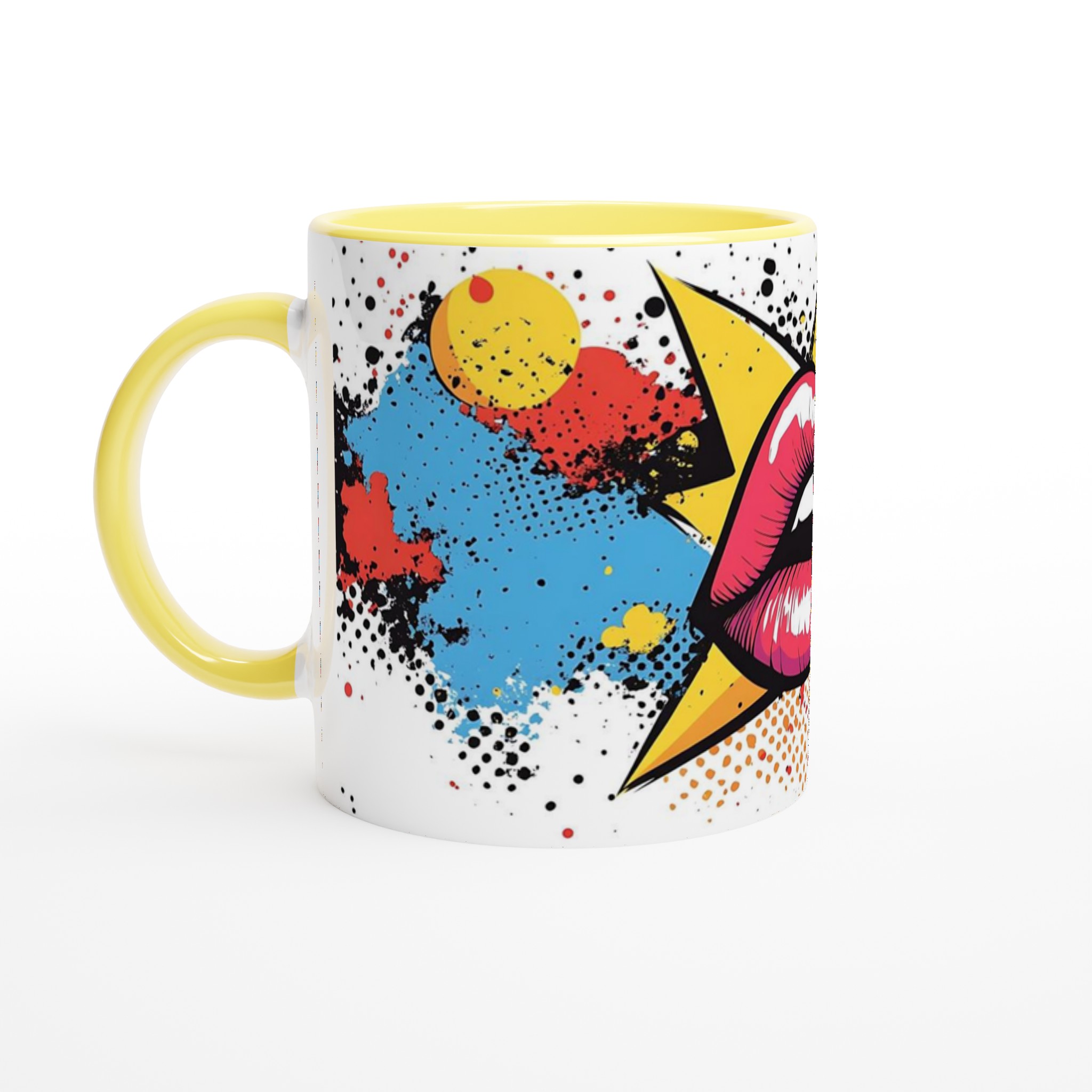 Pop Art Explosion Mugg – Färgstark Keramikmugg i 7 Livfulla Färger för Din Dagliga Kaffestund! 3 d704b0ab-b2d7-4779-a537-20947f21c094
