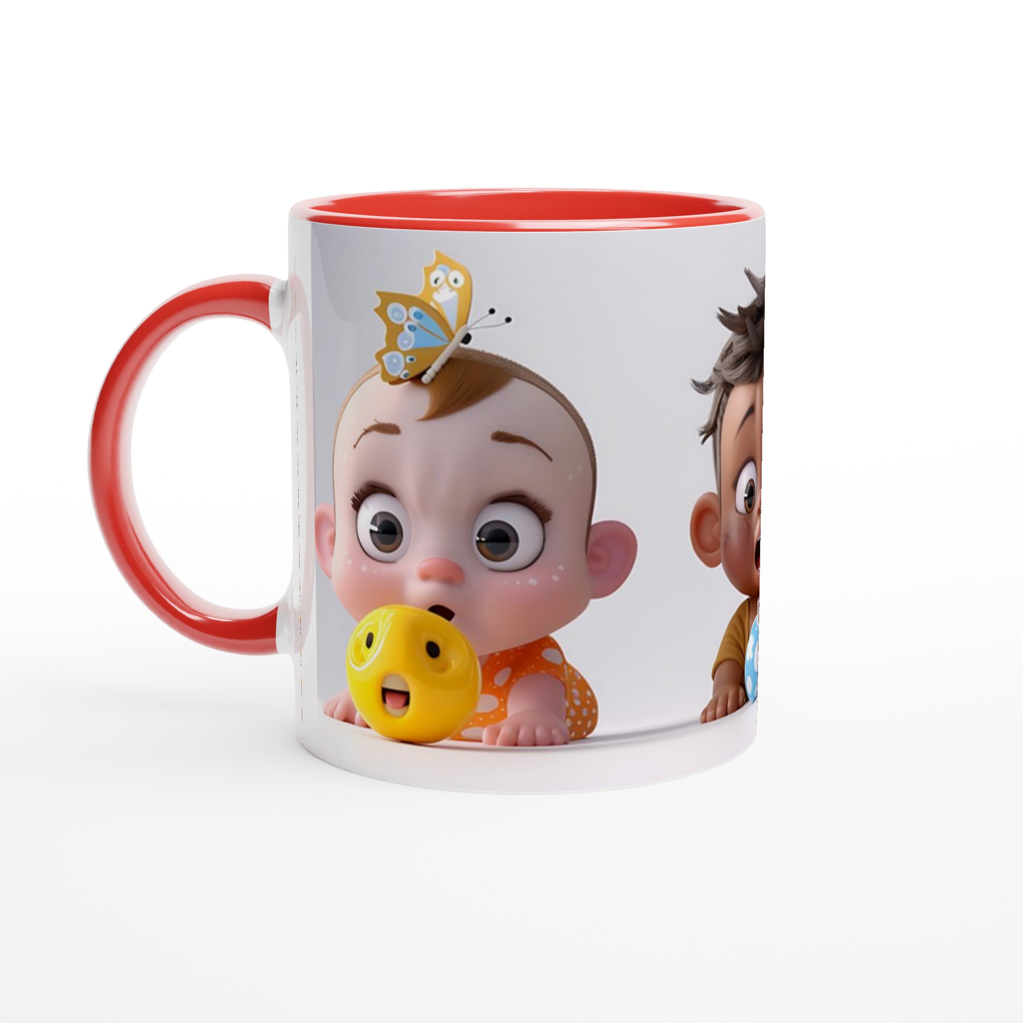 Söta Lekkamrater Keramikmugg – Glada Babymotiv & Djur för Din Kaffe- eller Teupplevelse, Välj Färg! 6 d7093def-8a7a-4f9f-a918-6e22361c246c