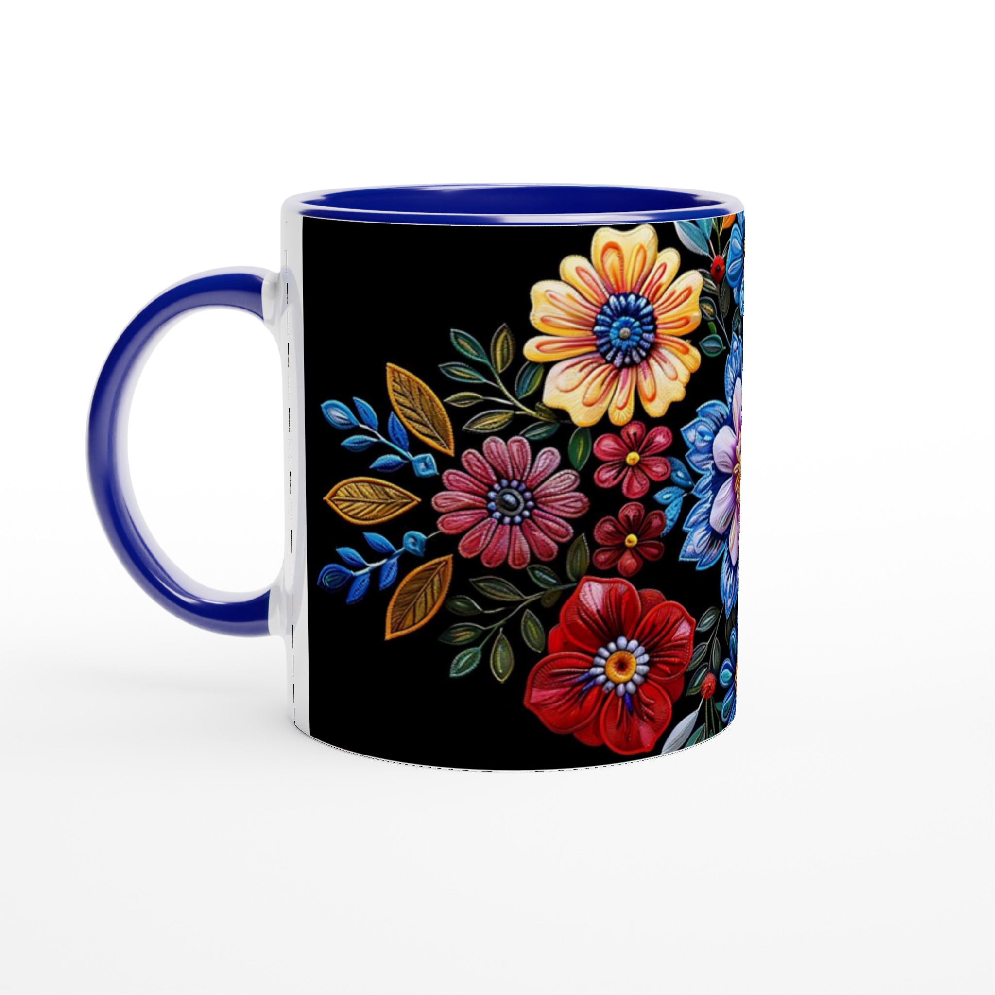Färgglad Blommig Keramikmugg – Konstnärlig Design i 7 Livfulla Färger 2 d72b54c7-29dd-4987-b2af-86c5bf8ae89d