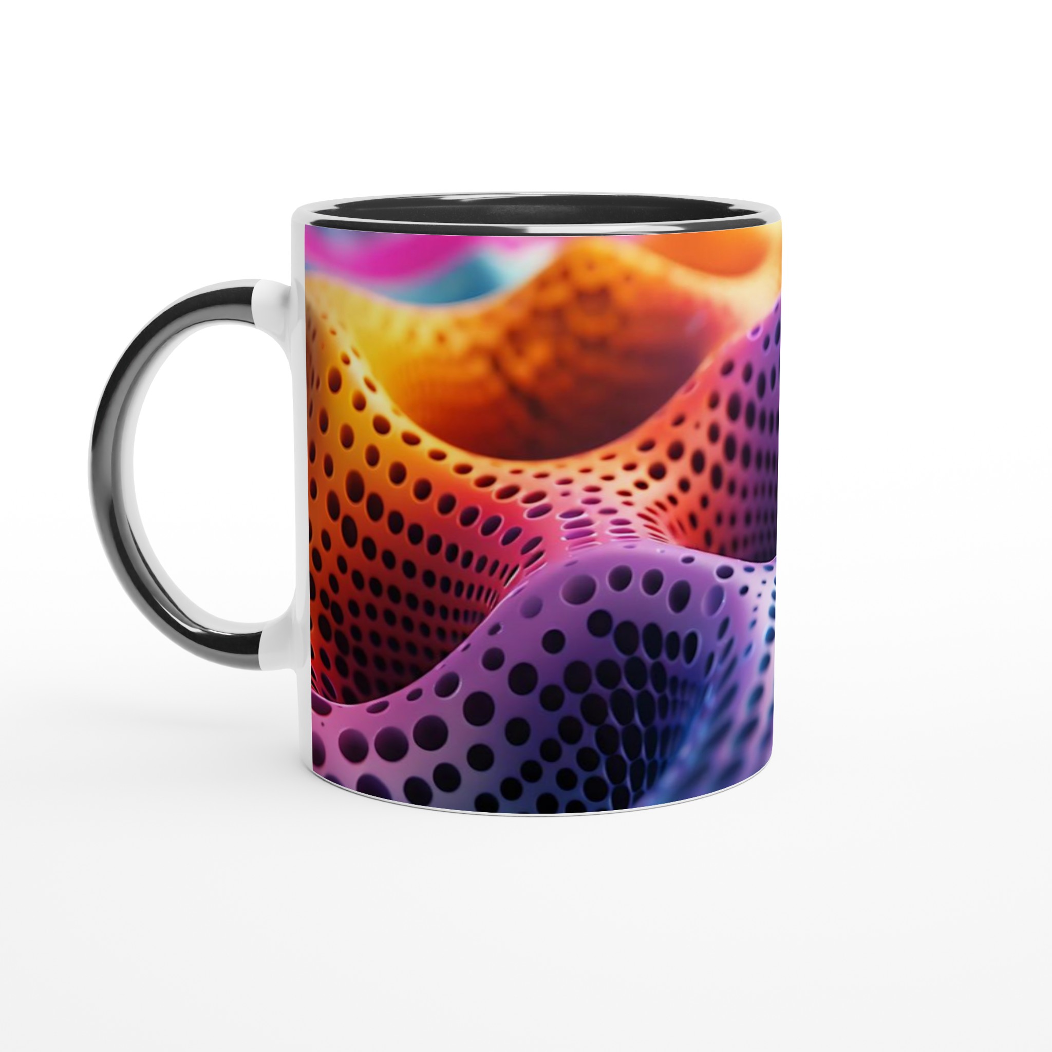 Abstrakt Perforerad Mugg - Vibrerande Design i Premium Keramik 4 d72ba3af-4ca2-417c-bf9b-4c927c2e3659