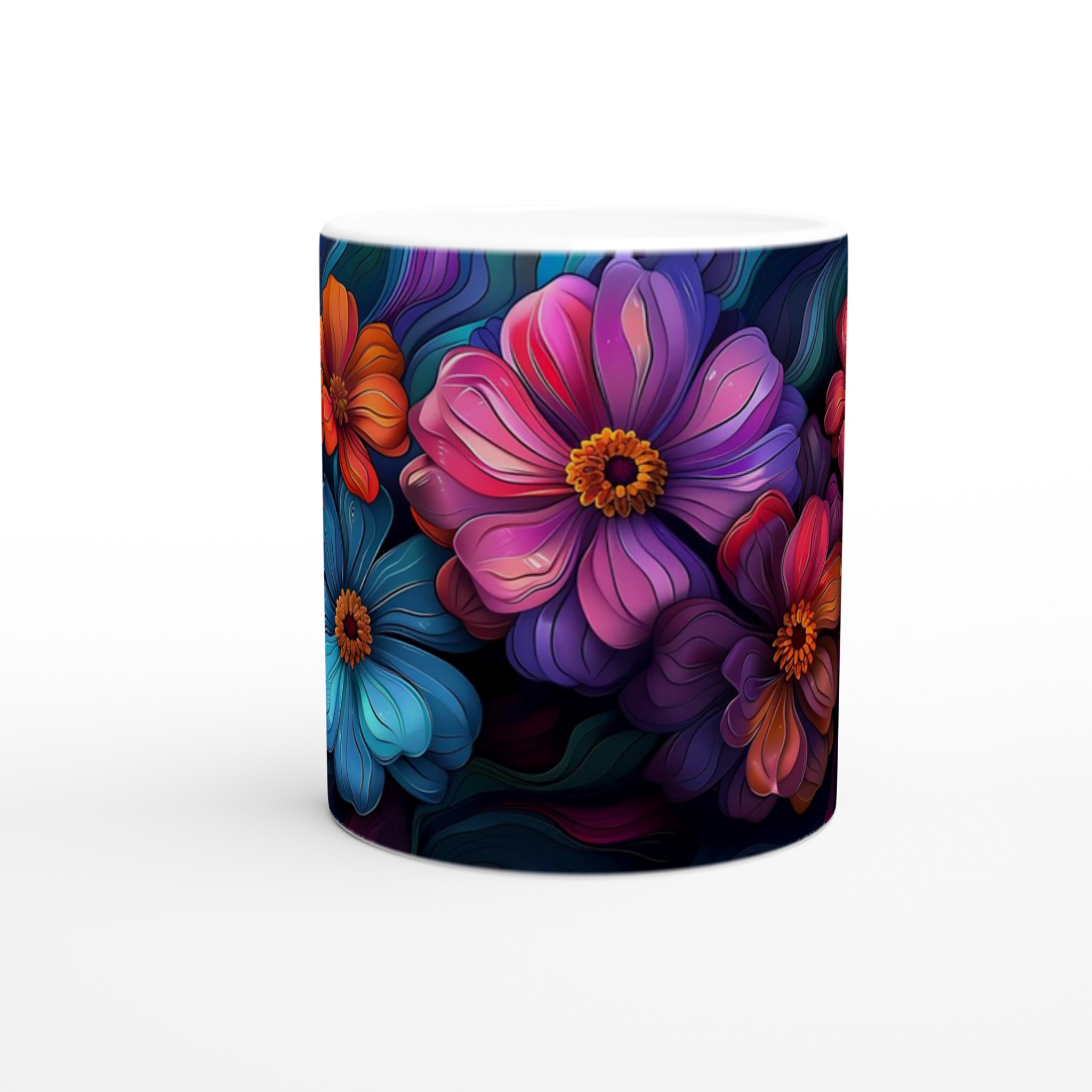 Blommande Färgexplosion: 11oz Keramisk Mugg för Konstälskare – Välj din Favoritnyans! 8 d733a463-b8b7-4947-99bd-3fa2d0bf9ec1
