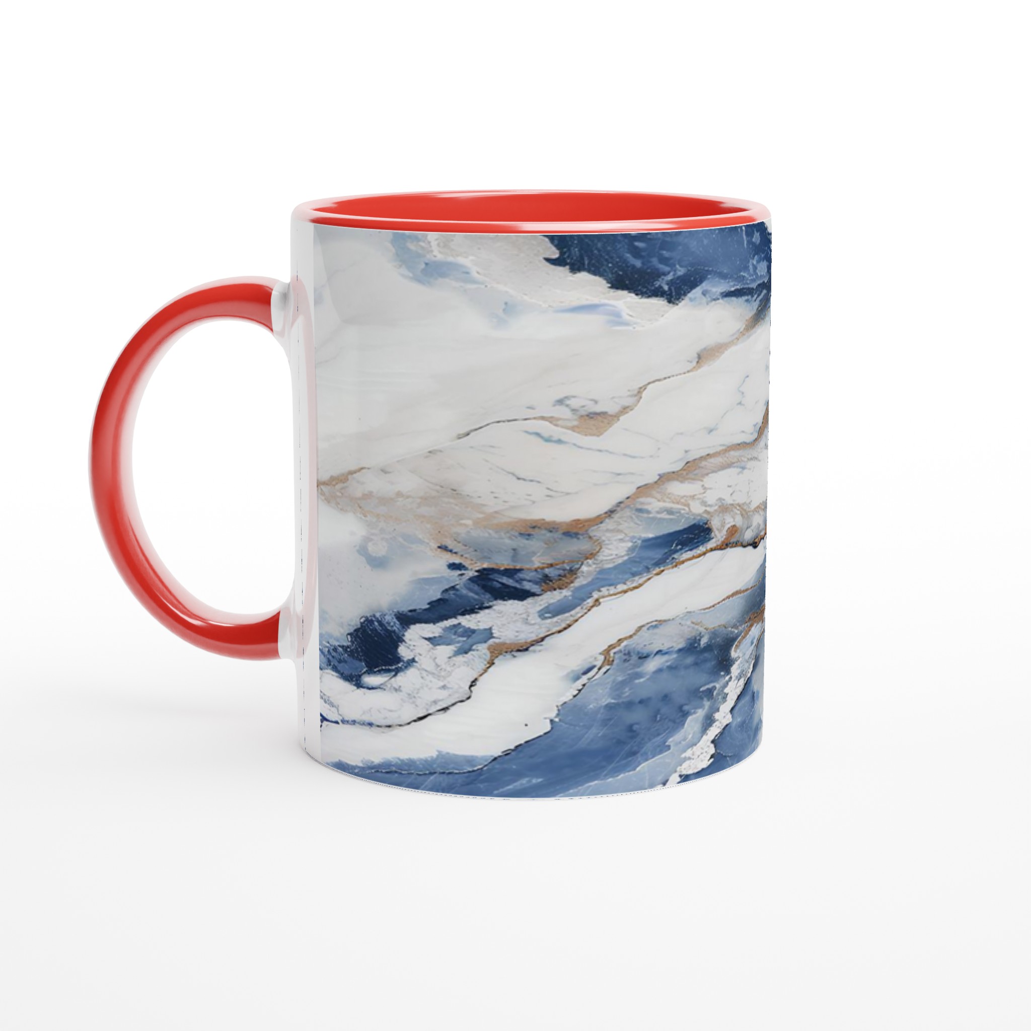 Abstrakt Marmor Mugg – Blå & Guld Konst för Din Kaffestund, 11oz Keramik 5 d73f9418-de4a-4f76-ac16-c29fdae1e7c8