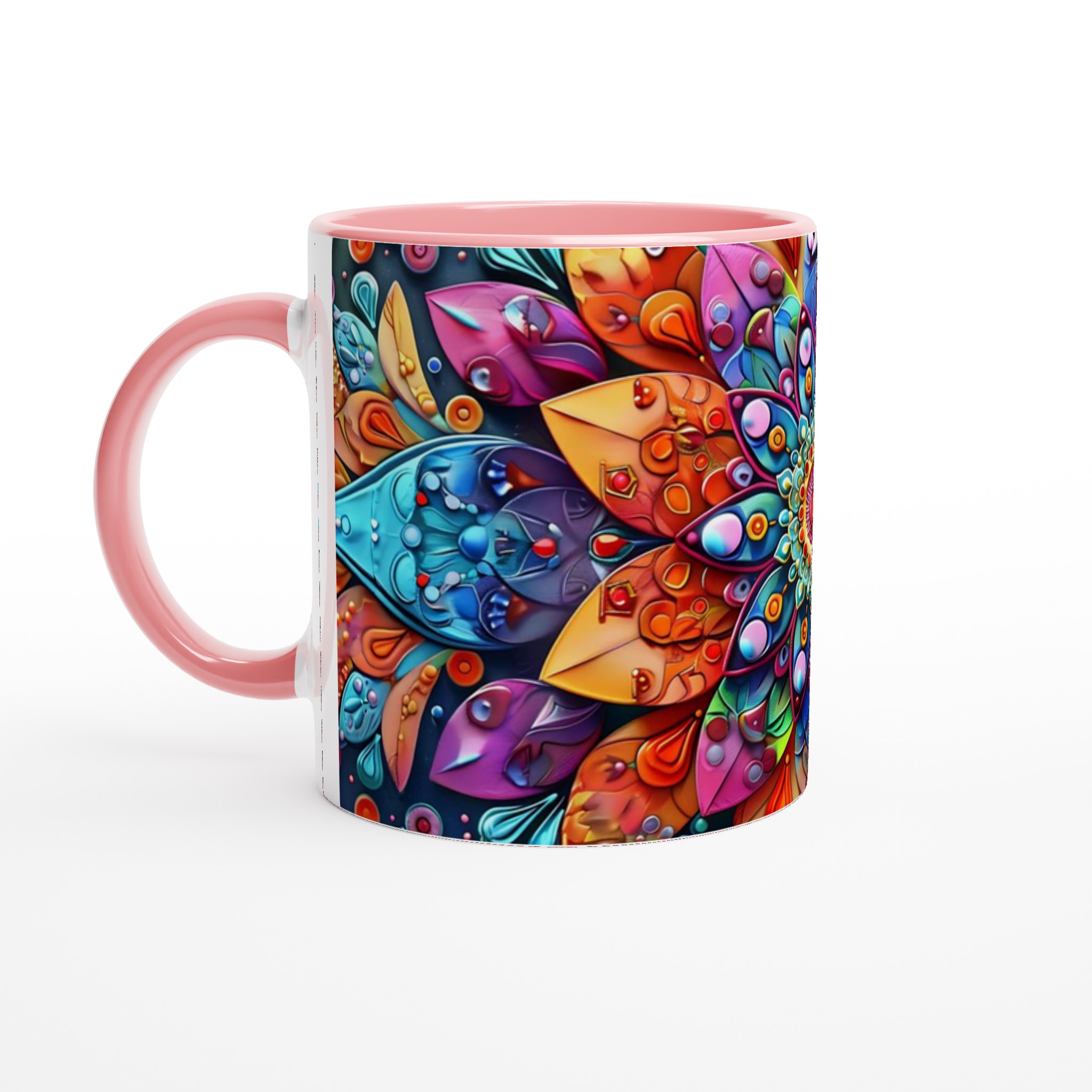 Färgsprakande Mandala Keramikmugg - 11oz Premium Designmugg för Konstälskare i Flera Färger 6 d76def79-5e39-4892-981b-1e2356f1c476