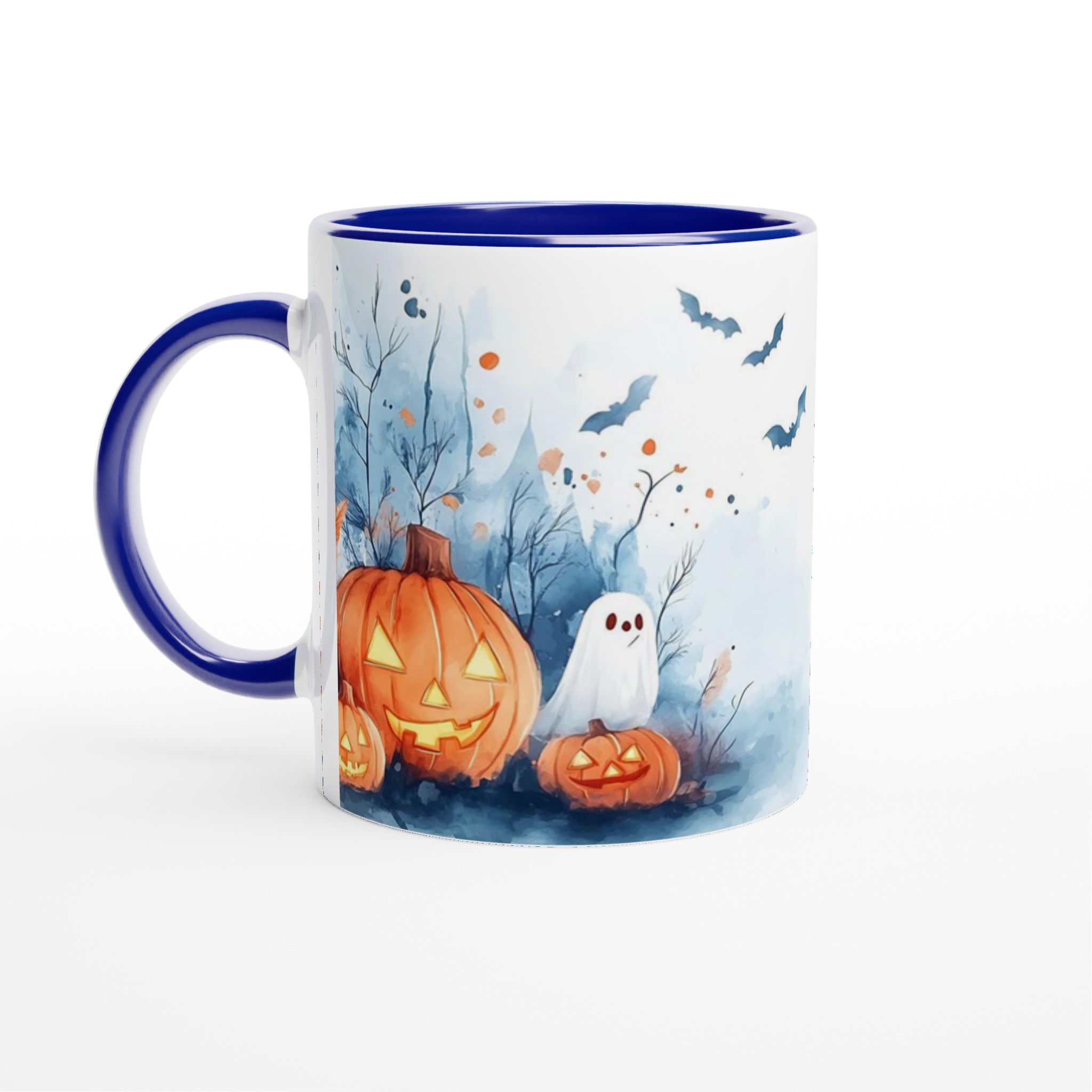 Spökhus och Spökig Pumpa Mugg – Halloween Akvarell Keramikmugg i 7 Färger 2 d77a0198-a38c-4aeb-b761-60f82469dfad
