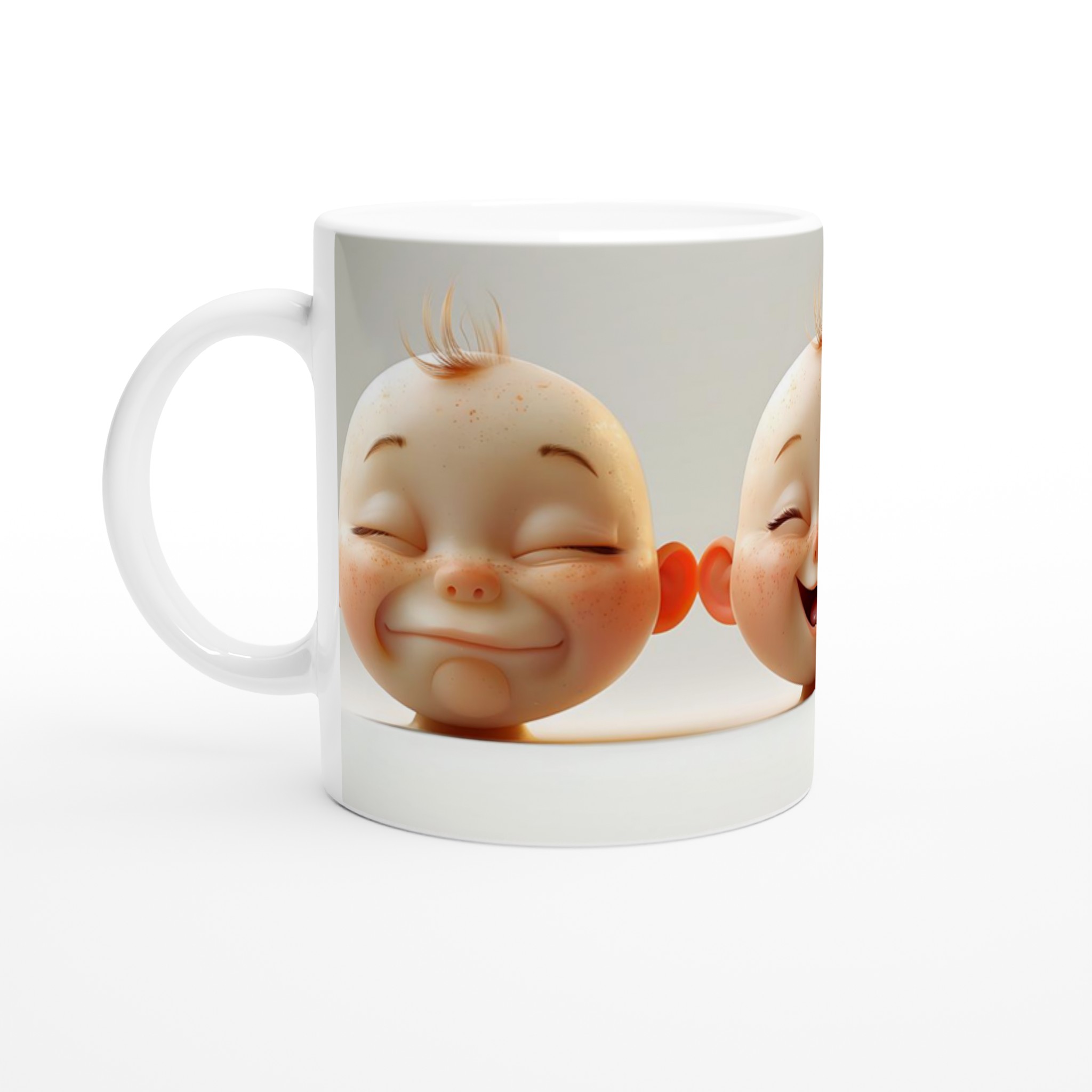 Glad Bebis Mugg - Söt Keramisk Kaffemugg med Lekfulla Ansiktsuttryck i 7 Färger 1 d77d1c17-cc57-4817-9ff7-baf99fd21347