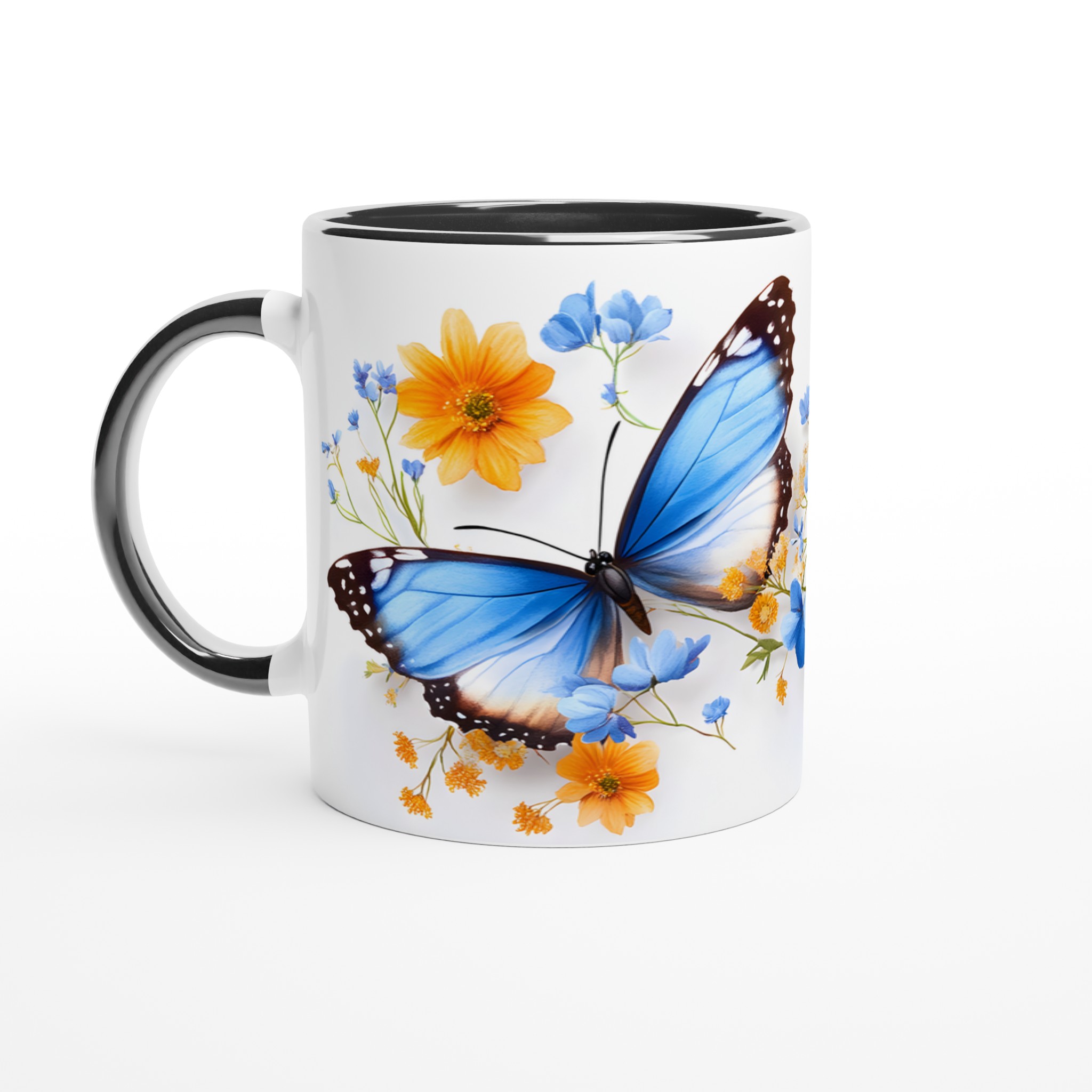Fjärilsparads Mugg – 11oz Keramisk Mugg med Livfulla Fjärilar och Blommor i Flera Färger 4 d7843fdc-aedd-4b58-a8e6-fd9b312a81fb