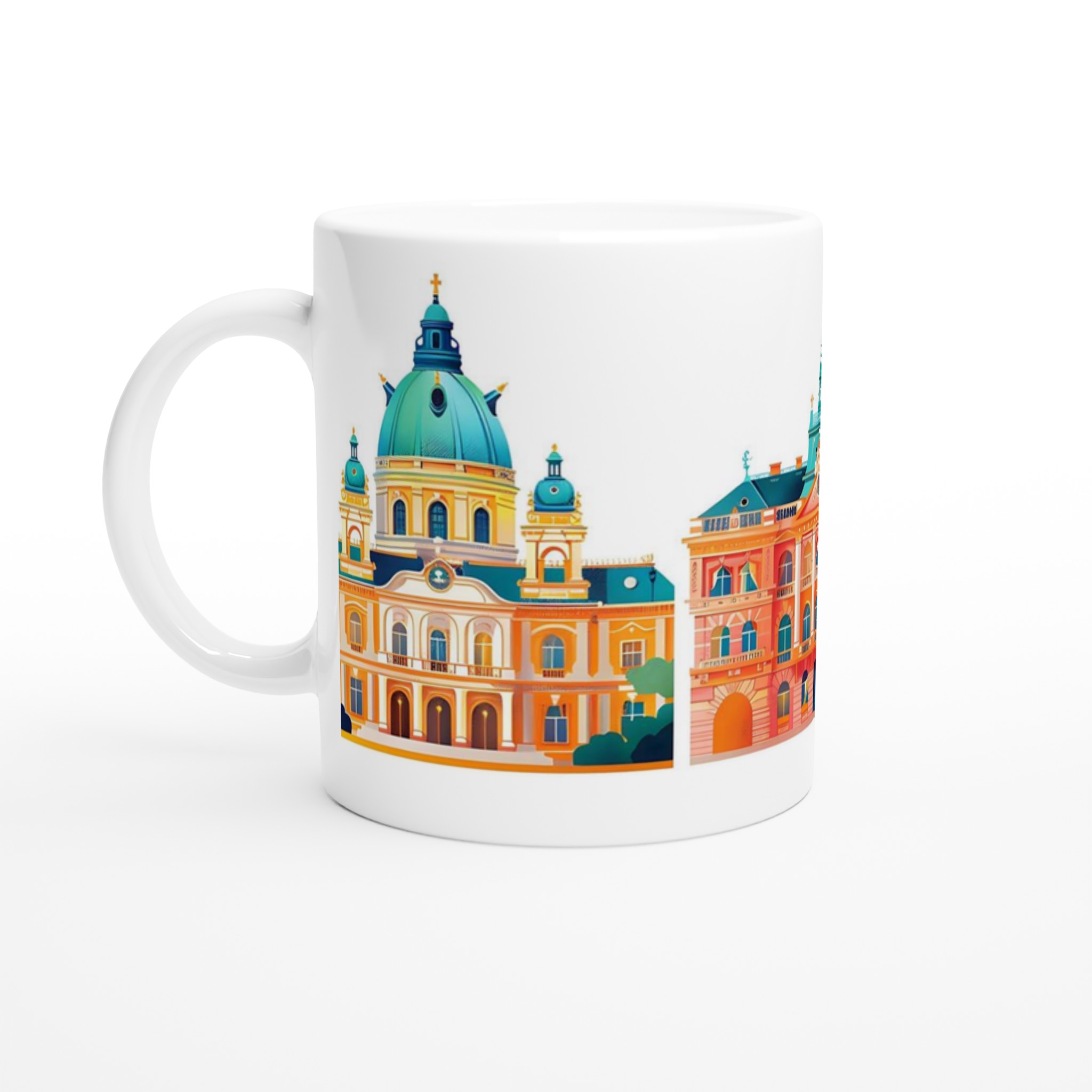 Europeisk Arkitektur Mugg - Färgsprakande Reseillustration i Premium Keramik 1 d78c159a-3ea4-4fcf-99a6-e2fd3c38ca2e