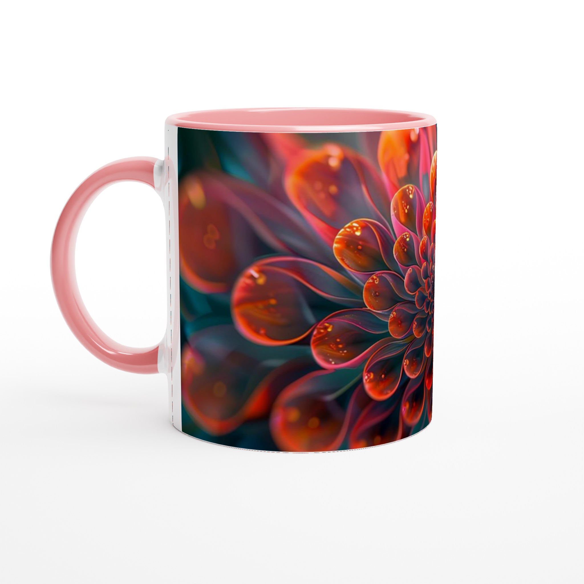 Mångfärgad blommig keramikmugg – 11 oz premiummugg i 7 livfulla färger 6 d78ff2a9-e03f-4f9e-9cdf-57556b9b46b6