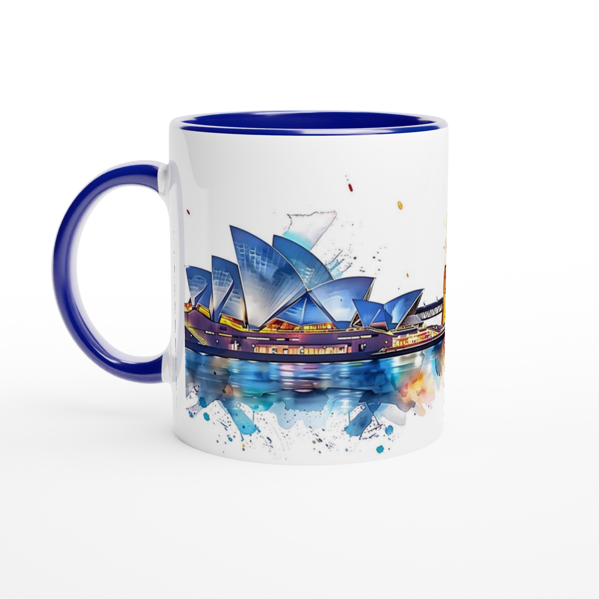 Sydney Skyline Akvarell Mugg – Färgstark Keramisk Kaffekopp 11oz 2 d7aeed9a-a81e-4a40-8a91-8713f6e051b1
