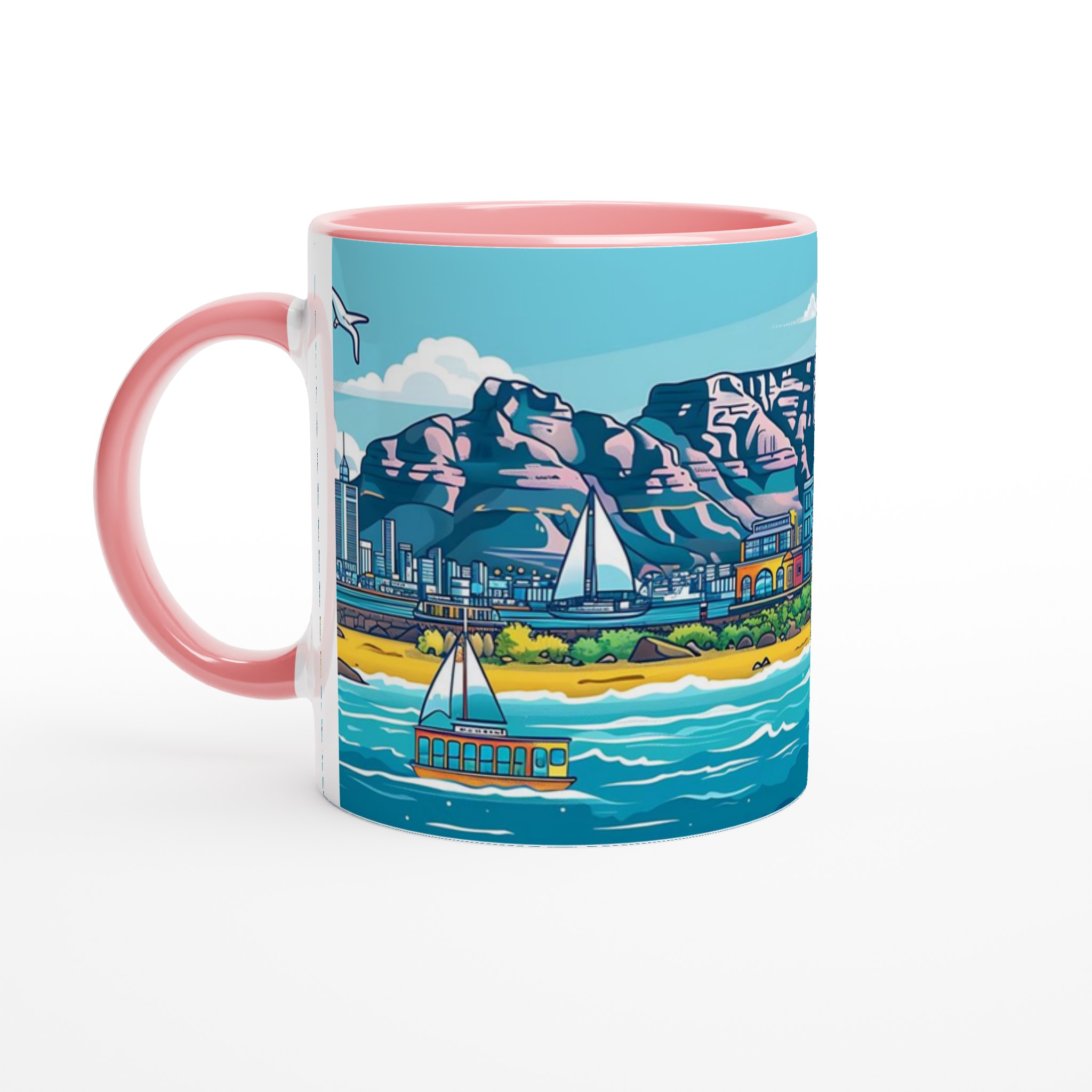 Kapkrogen Mugg - Färgglad Akvarellscen från Kapstaden 6 d7f65da4-4e1f-45c0-8027-abdb50f4927c