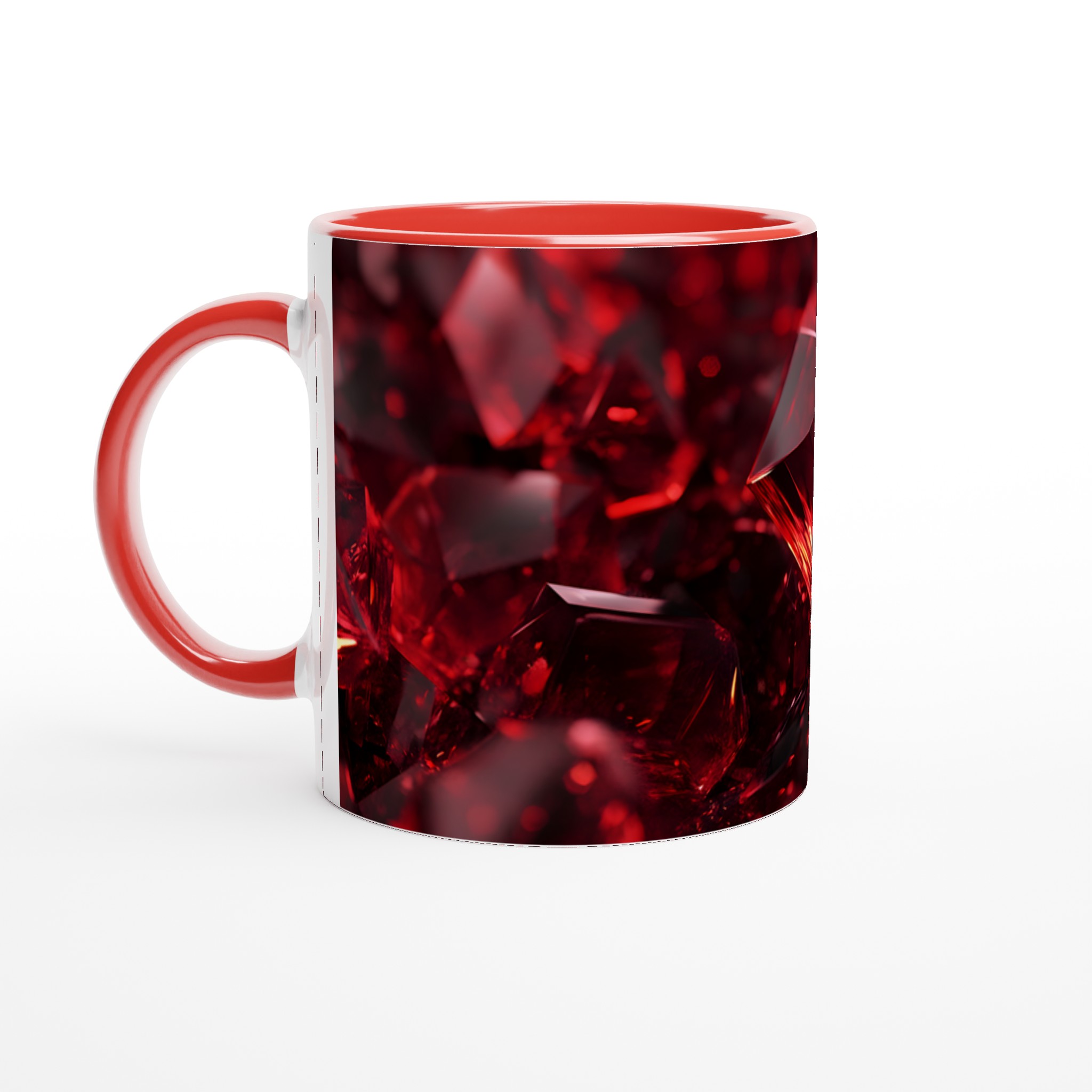 Rubinröd 11oz Keramikmugg – Strålande Diamantdesign i Välj Din Färg! 6 d83f42af-44aa-4ae2-9e81-8948ea19698b