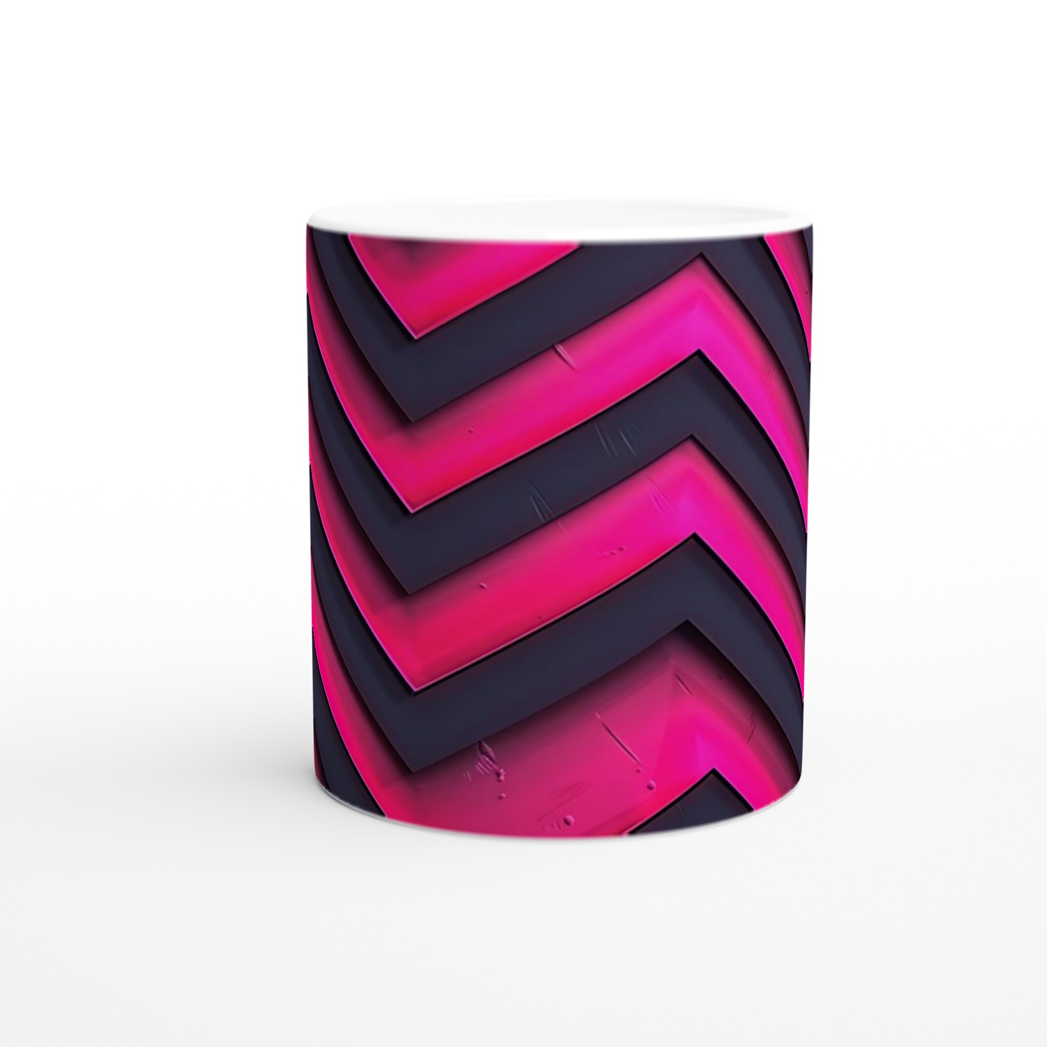 Neon Vågmönster Keramikmugg - 11oz, Levande Färgval 8 d861057e-e165-4135-8cba-6e6499636a94
