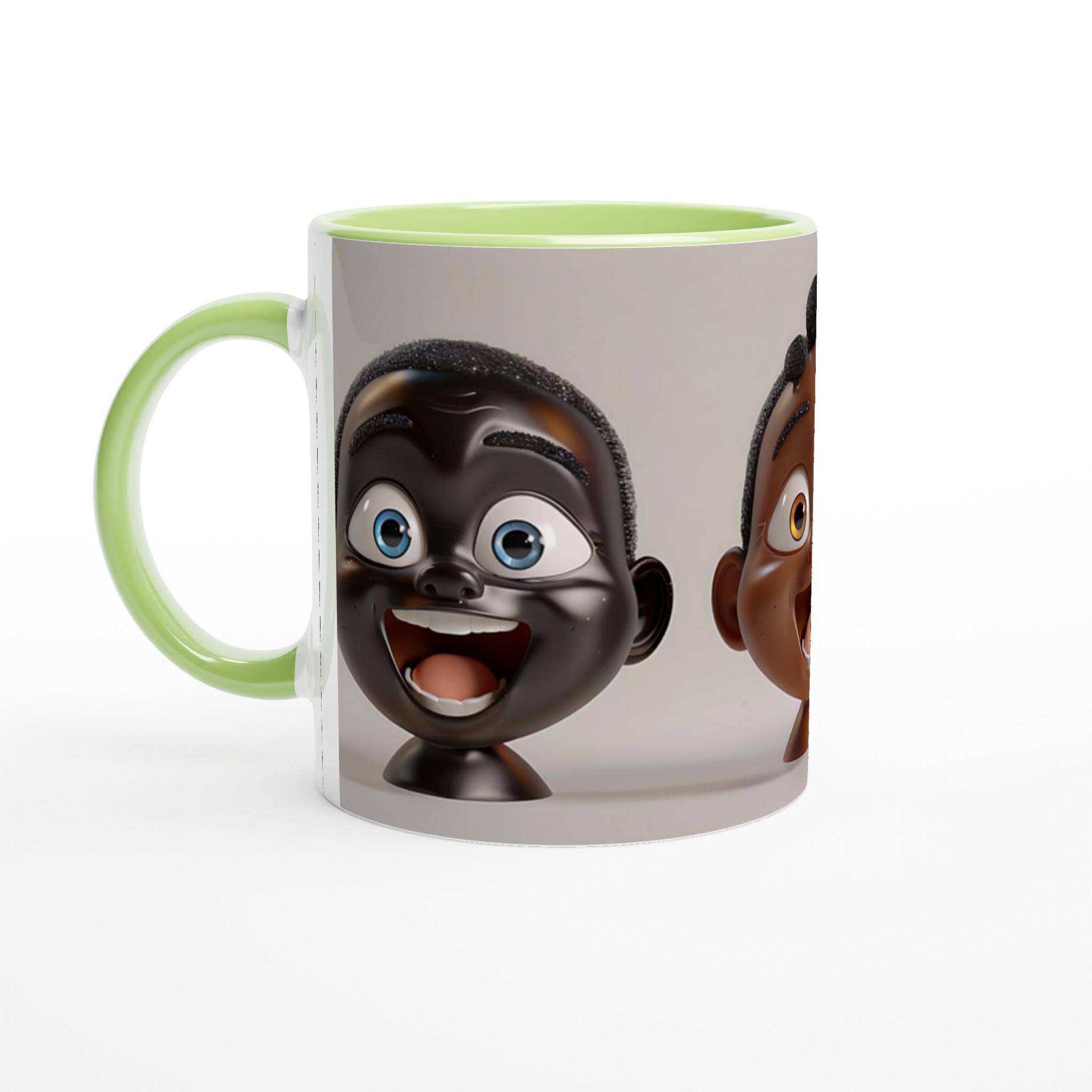 Glad Cartoon Ansikte Keramisk Mugg – uttrycksfull design i flera färger 7 d8861391-3e1e-4d46-b6d6-964bd4bb6a18