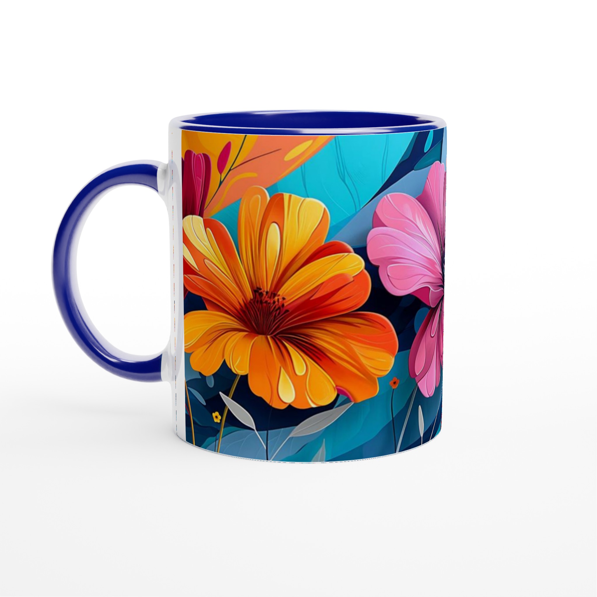 Färgglad Blommig 11oz Keramisk Mugg – Konstnärligt Tryck för Din Favoritdryck 2 d88be69e-9506-4c7b-bd27-7653ae4c18aa